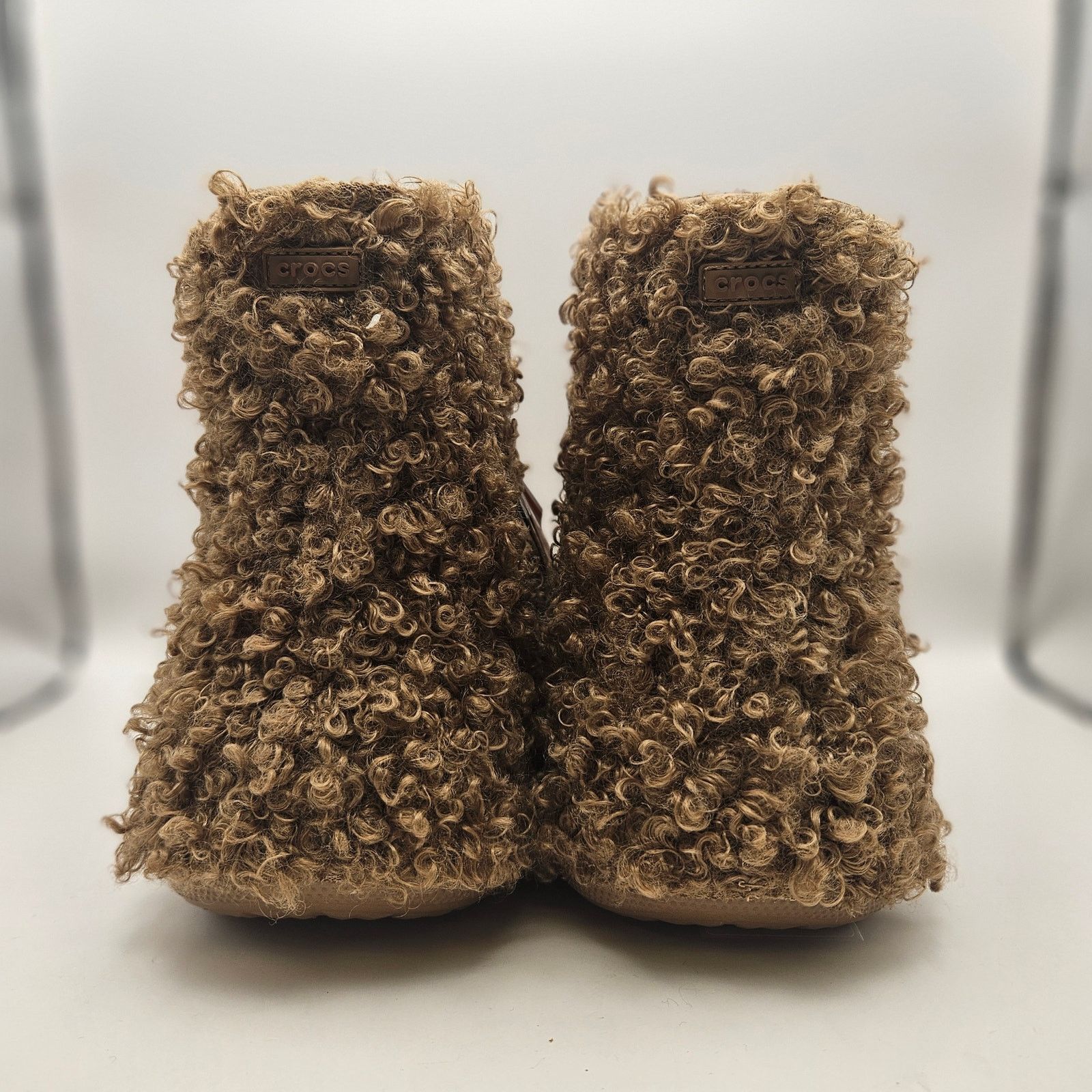 Crocs CROCS M5/W7 CRUSH DOODLE FUR PULL ON WINTER ANKLE BOOTS NWT Size US 7 / IT 37 - 3 Thumbnail