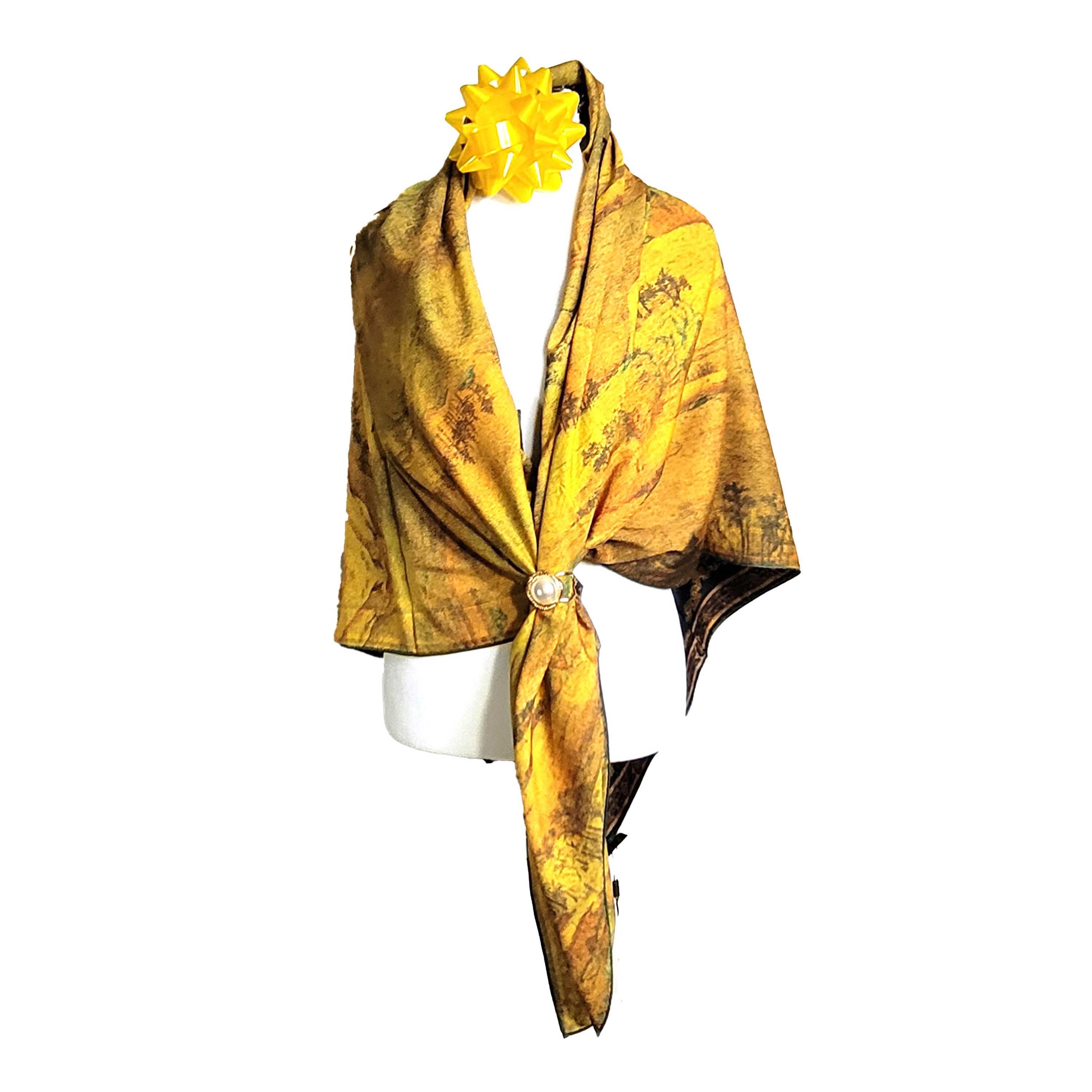 Other NWT Double Sided Silk Scarf 52"x52" Large Square Wrap 3228 Size ONE SIZE - 7 Thumbnail
