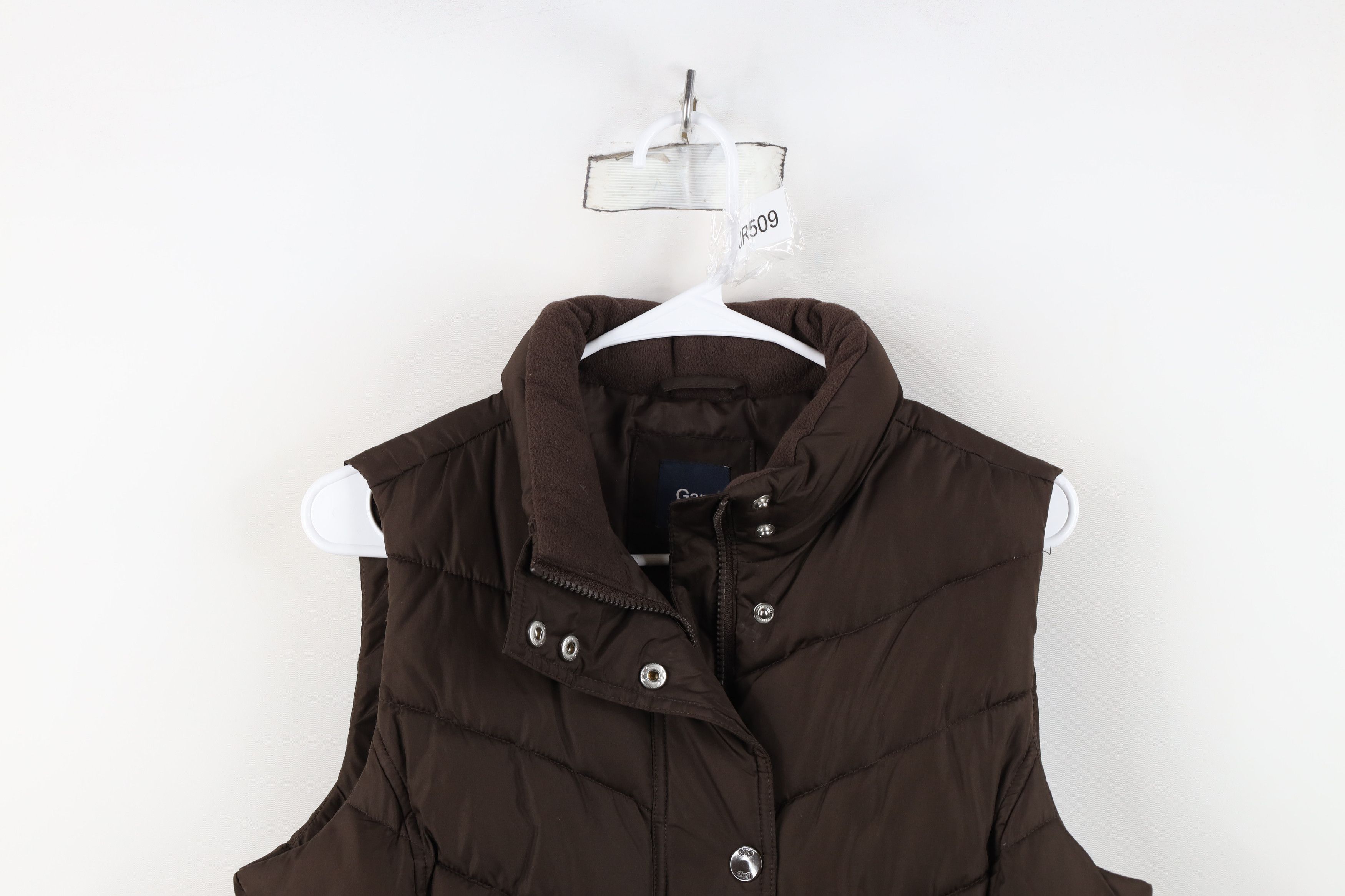 Gap Vintage Y2K Gap Babydoll Full Zip Puffer Vest Jacket Brown Size M / US 6-8 / IT 42-44 - 2 Thumbnail