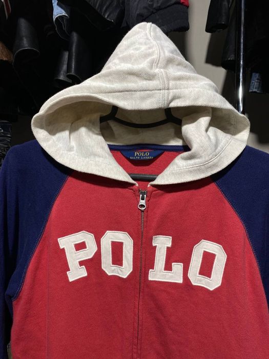 Polo Ralph Lauren Vintage Polo Ralph Lauren Zip Up Hoodie Big Logo Grailed 3969