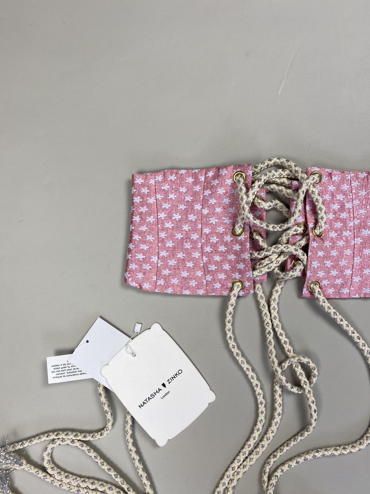 Designer × Natasha Zinko BNWT! Natasha Zinko brocade corset belt size US 0 / IT 38 Size ONE SIZE - 7 Thumbnail