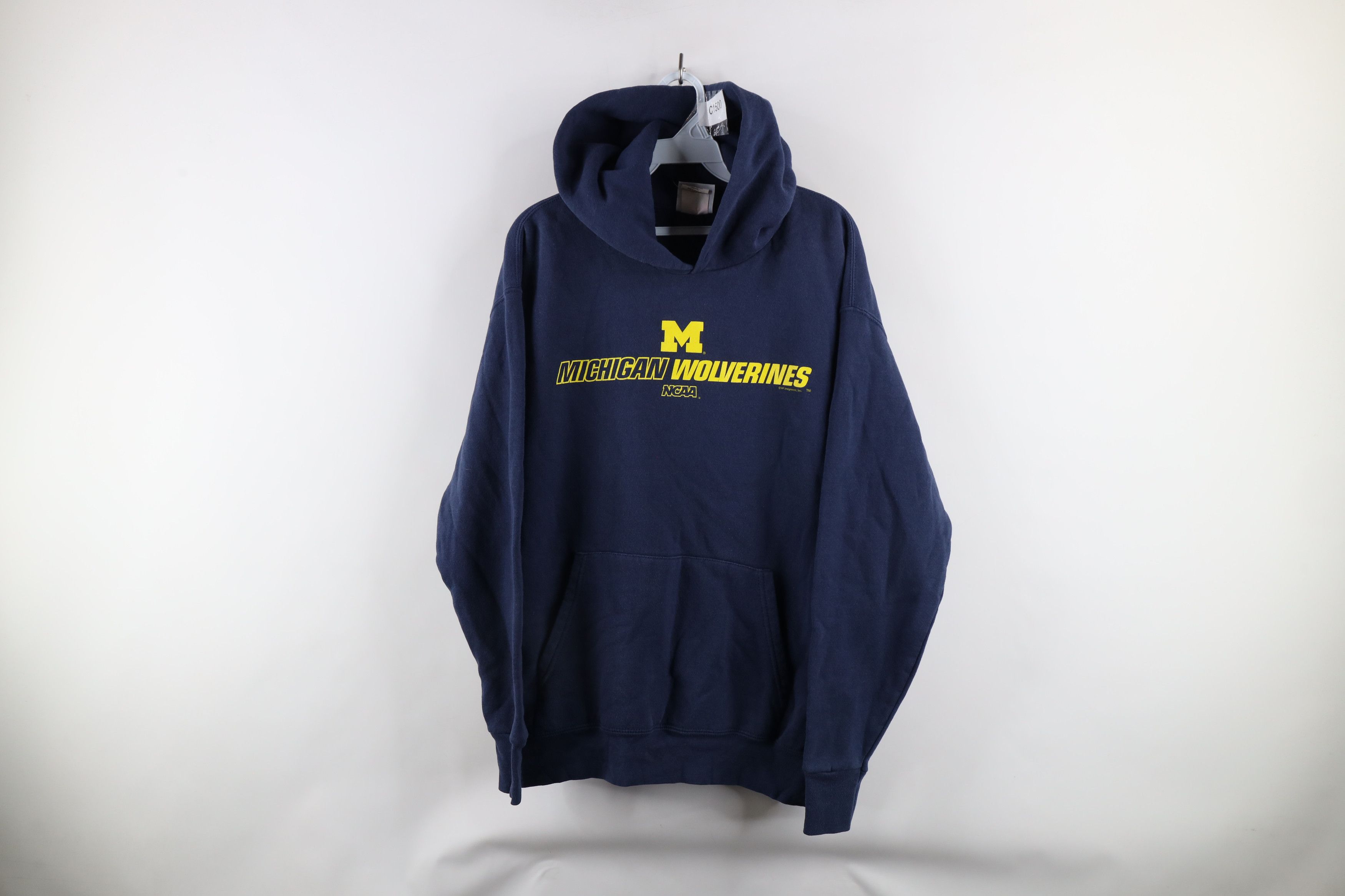 Vintage Vintage Spell Out University of Michigan Hoodie Sweatshirt Size US M / EU 48-50 / 2 - 1 Thumbnail