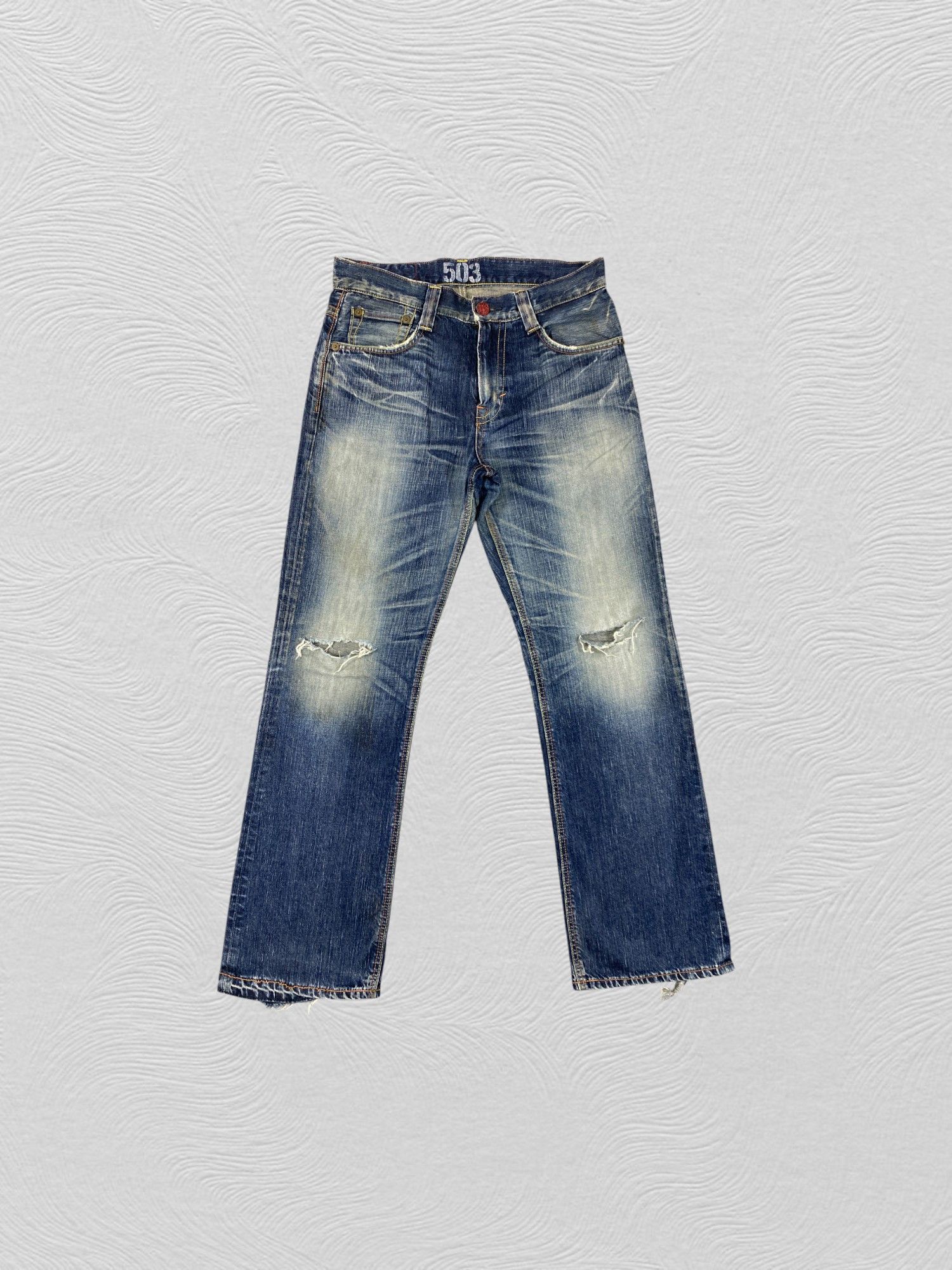 Hysteric Glamour Distressed Vintage Edwin Flare Jeans 33x32 Denim- JN3585 Size US 33 - 1 Thumbnail