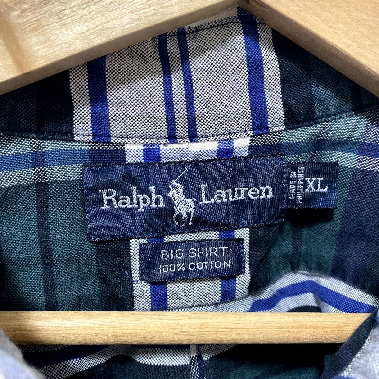 Polo Ralph Lauren Vintage Polo Ralph Lauren Big Shirt Plaid Button Up Size US XL / EU 56 / 4 - 3 Thumbnail