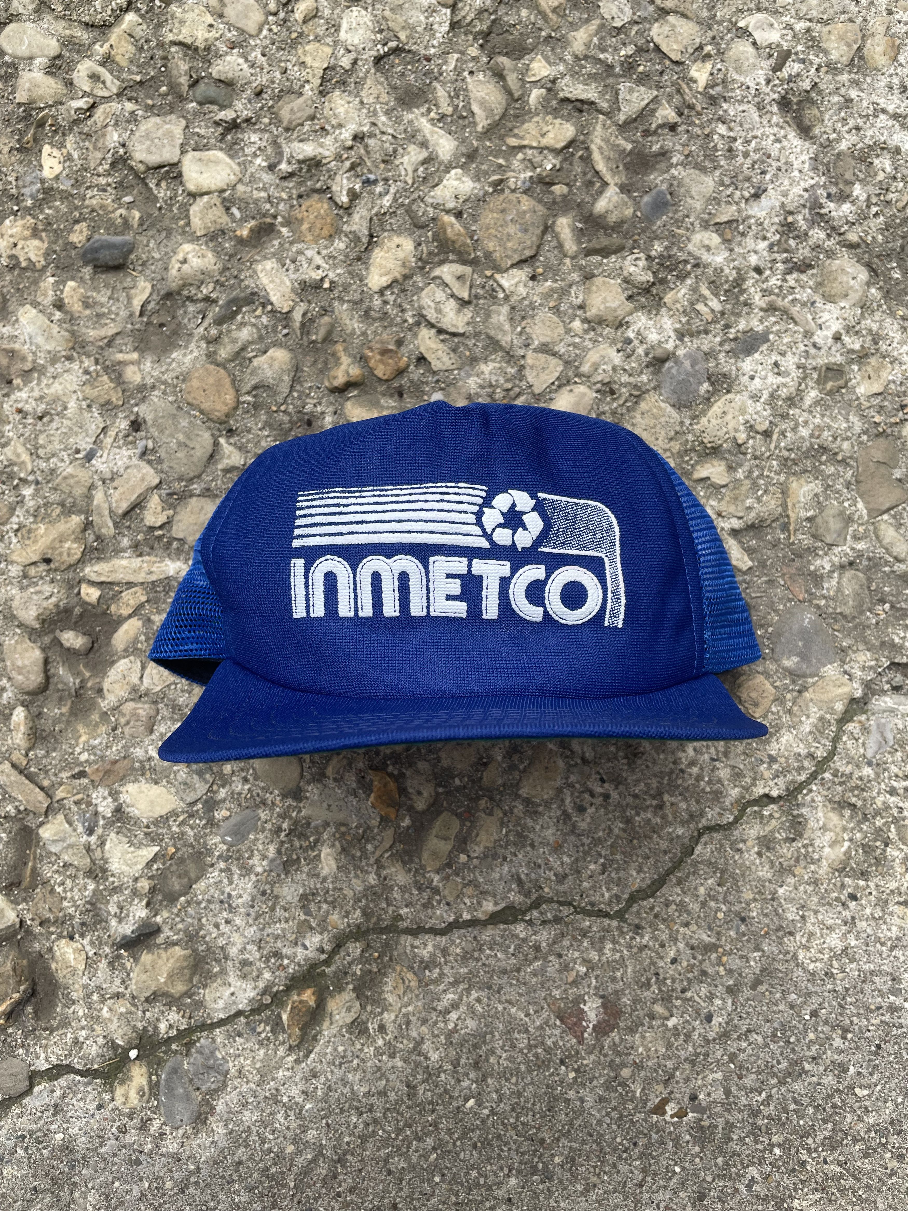 New Era × Vintage VTG 1980's INMETCO Trucker Snapback Hat Size ONE SIZE - 1 Thumbnail