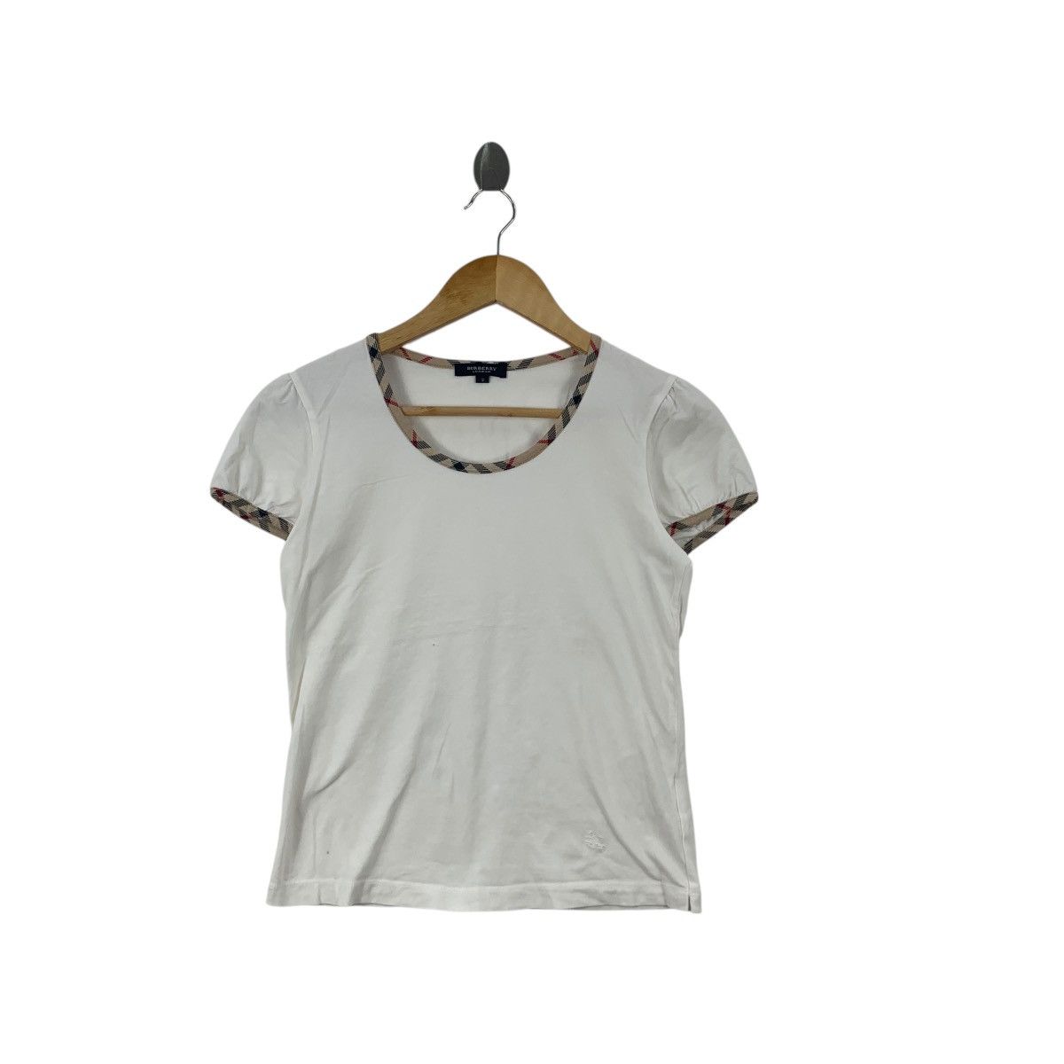 Burberry BURBERRY LONDON Nova Checks Twin Tipped Tee Shirt Top Size XXS / US 00 / IT 34 - 3 Thumbnail