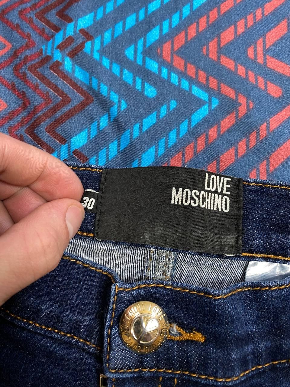 Love Moschino jeans pants logo LOVE MOSCHINO Y2K vintage Size 30" / US 8 / IT 44 - 2 Thumbnail