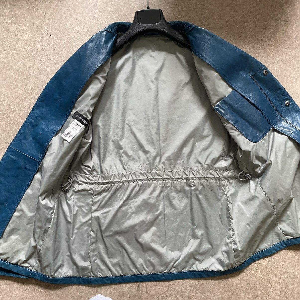 Jil Sander Jil Sander Teal Leather Jacket Size US M / EU 48-50 / 2 - 9 Thumbnail