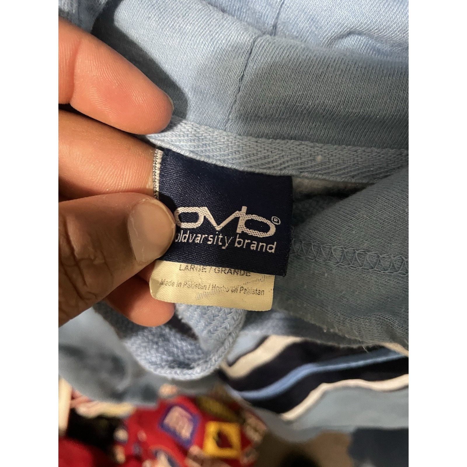 Gildan Size L-VTG Villanova Wildcats Blue Hoodie Old Varsity Brand Size US L / EU 52-54 / 3 - 3 Thumbnail