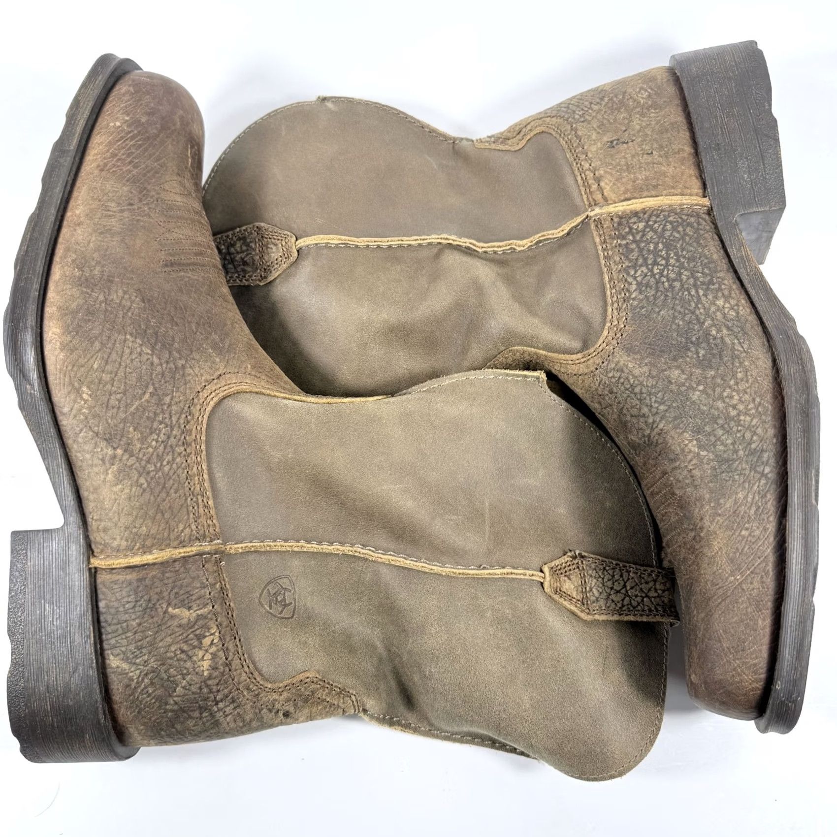 Ariat Ariat Rambler Western Boots Men's Brown Leather Pull On Block Heel Cowboy - 13D Size US 13 / EU 46 - 5 Thumbnail