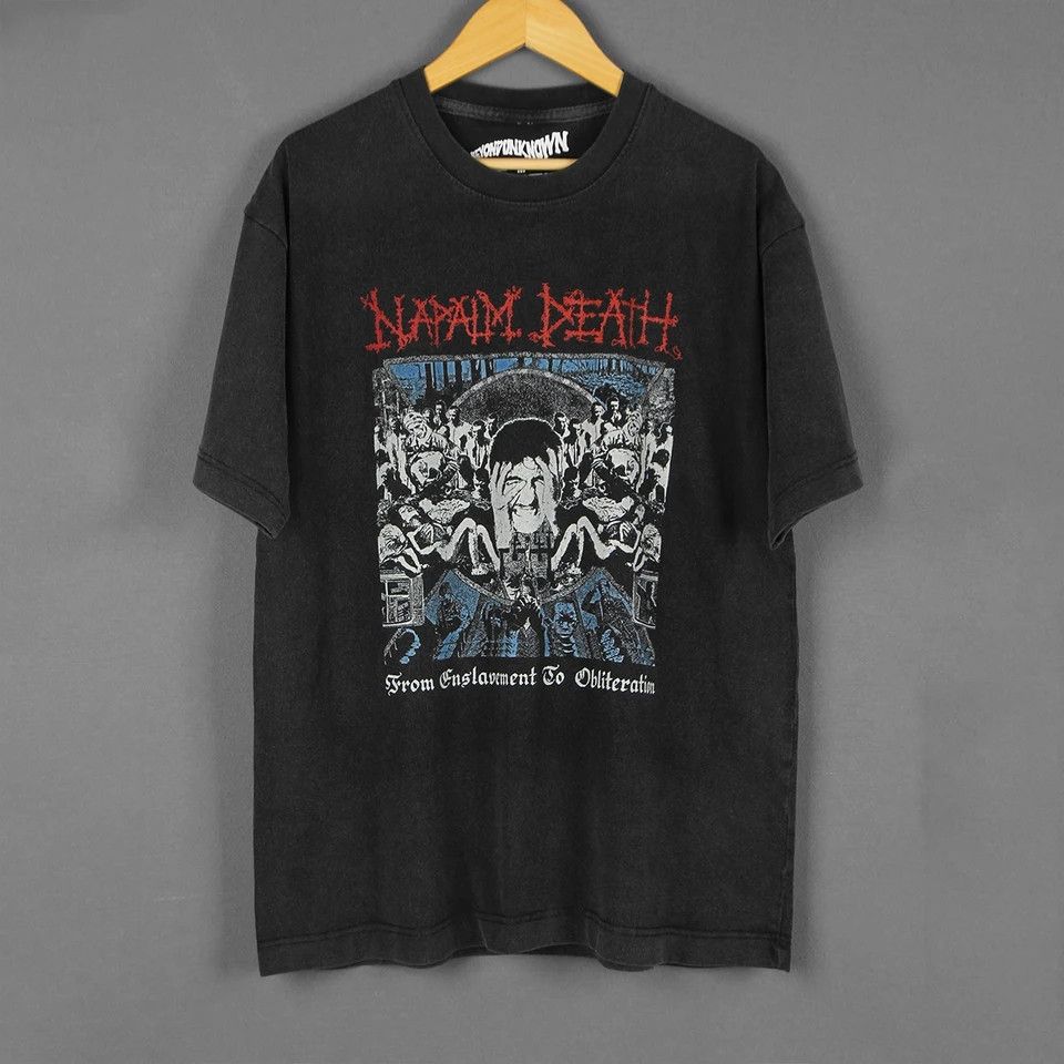 Japanese Brand NAPALM DEATH T-shirt Size US XL / EU 56 / 4 - 1 Thumbnail