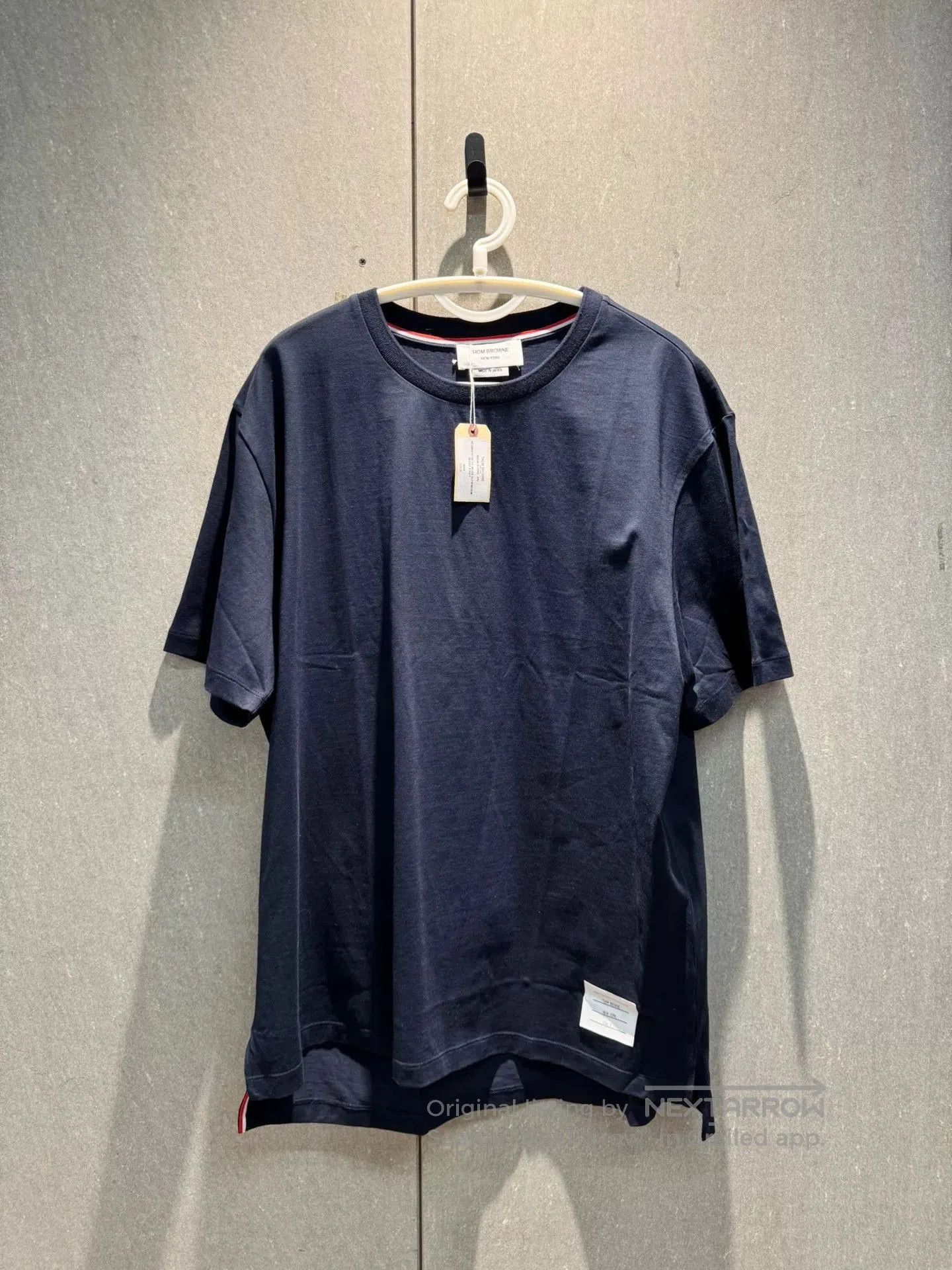 Thom Browne thom browne blue fitted knit t-shirt. Size US XXL / EU 58 / 5 - 2 Thumbnail