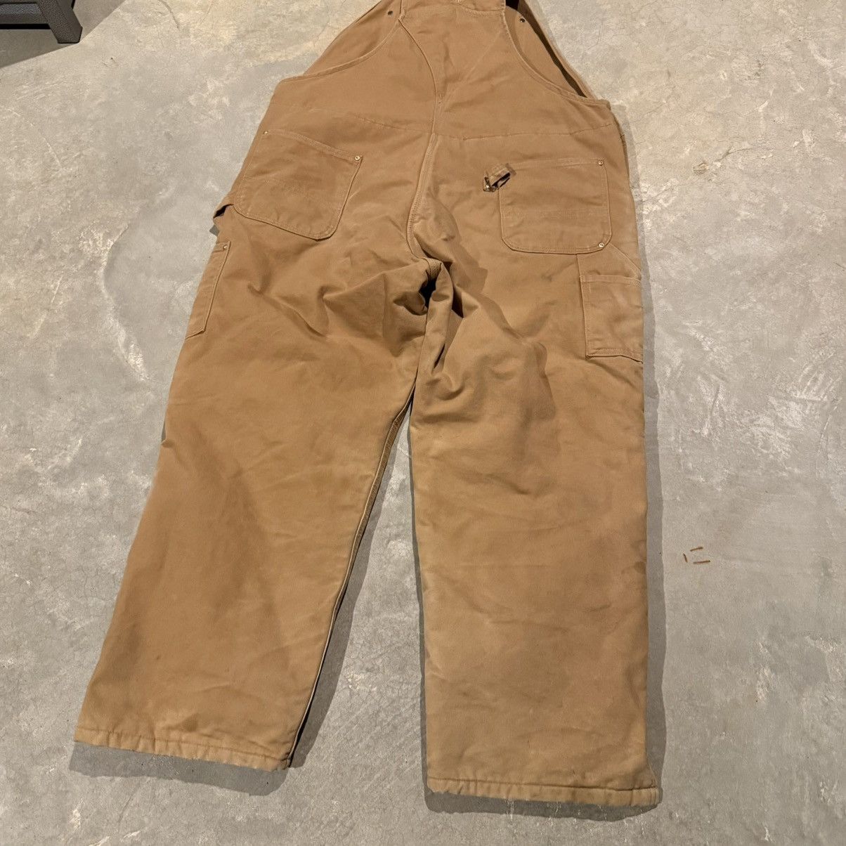Carhartt Vtg Carhartt R02 Faded Double Knee Insulated Bib Overalls Size US 44 / EU 60 - 9 Thumbnail