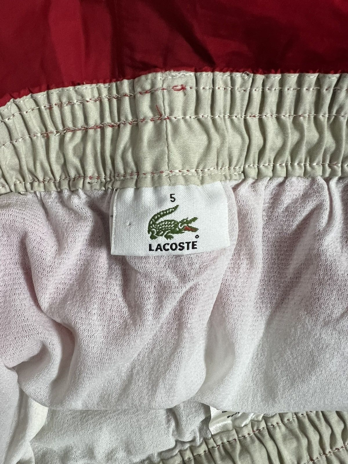 Lacoste Lacoste swim shorts L red Size US 31 - 2 Thumbnail