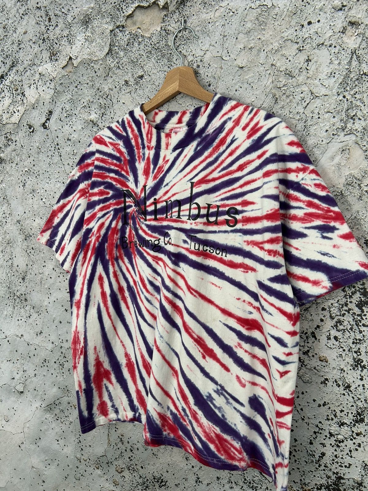Vintage Vintage Tie Dye Nimbus 90s Single Stitch Graphic Tee Sketch Size US XL / EU 56 / 4 - 2 Thumbnail