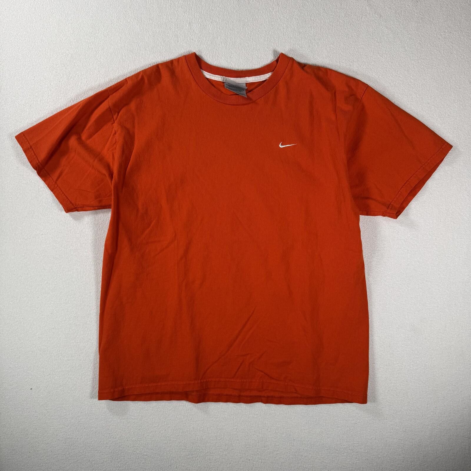 Nike Vintage Y2K Nike Orange Swoosh Check Tee Size US M / EU 48-50 / 2 - 1 Thumbnail
