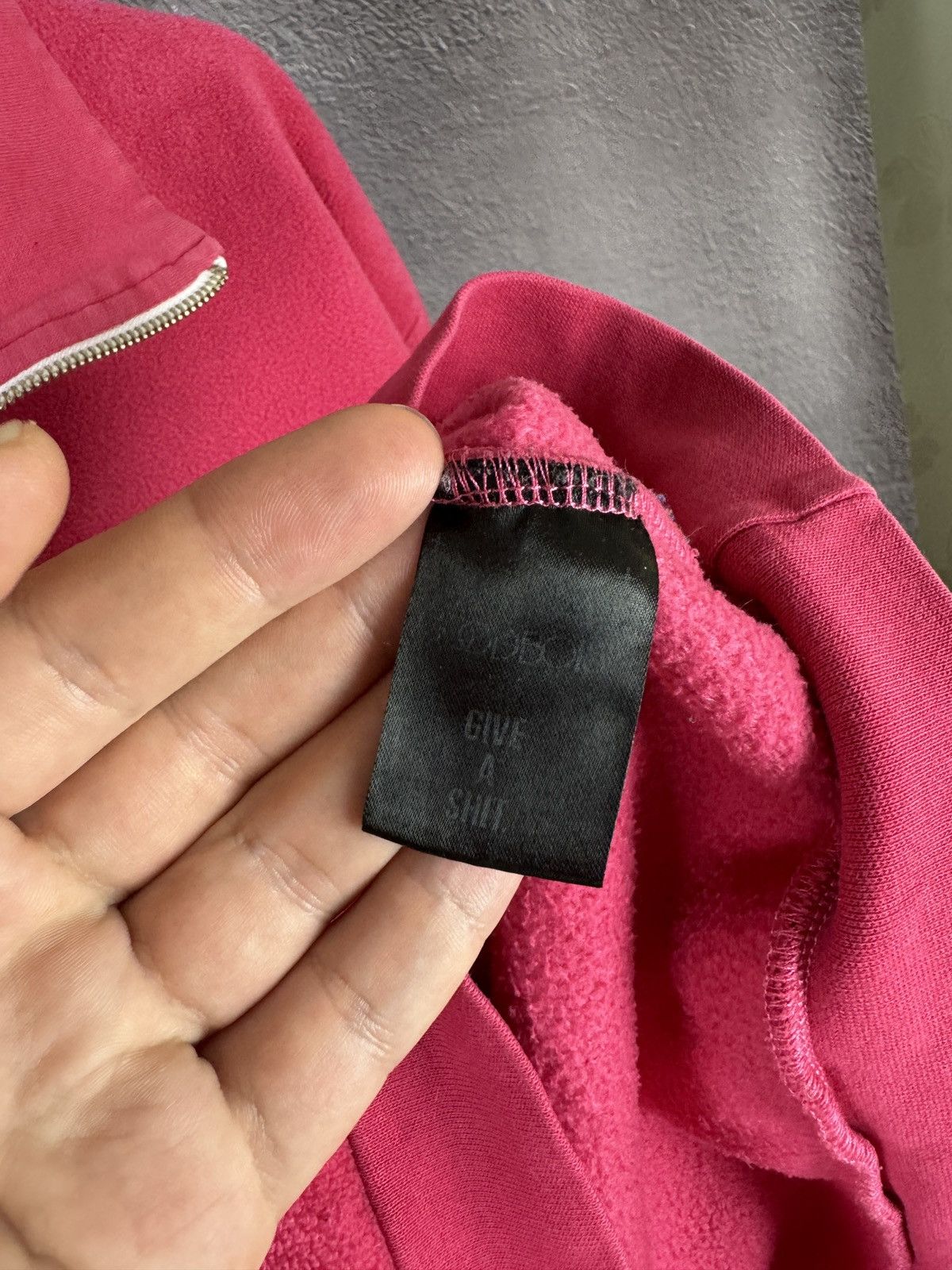 Designer × Japanese Brand Goodbois Pink 1/4 zip fleece pullover sweater Size US M / EU 48-50 / 2 - 9 Thumbnail