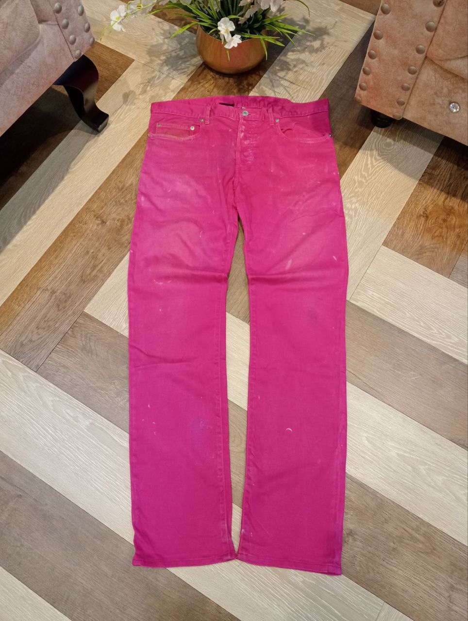 Dior DIOR HOMME BY HEDI SLIMANE STRETCH PANTS Size US 32 / EU 48 - 1 Thumbnail