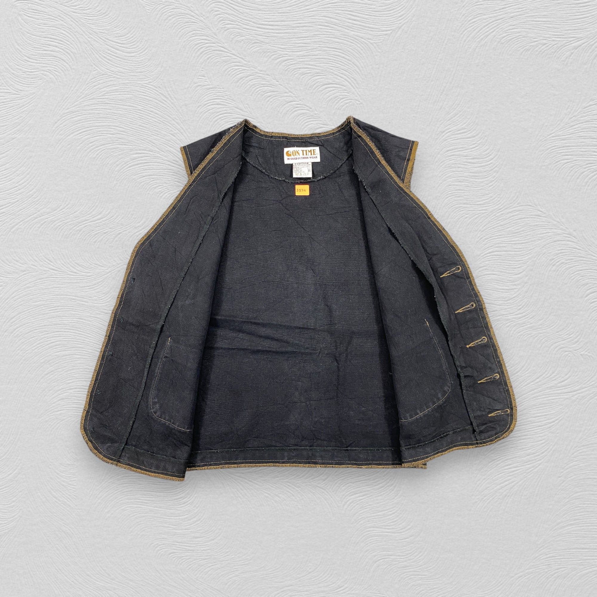 Japanese Brand Vintage On Time Vest Jacket- J234 Size US S / EU 44-46 / 1 - 3 Thumbnail