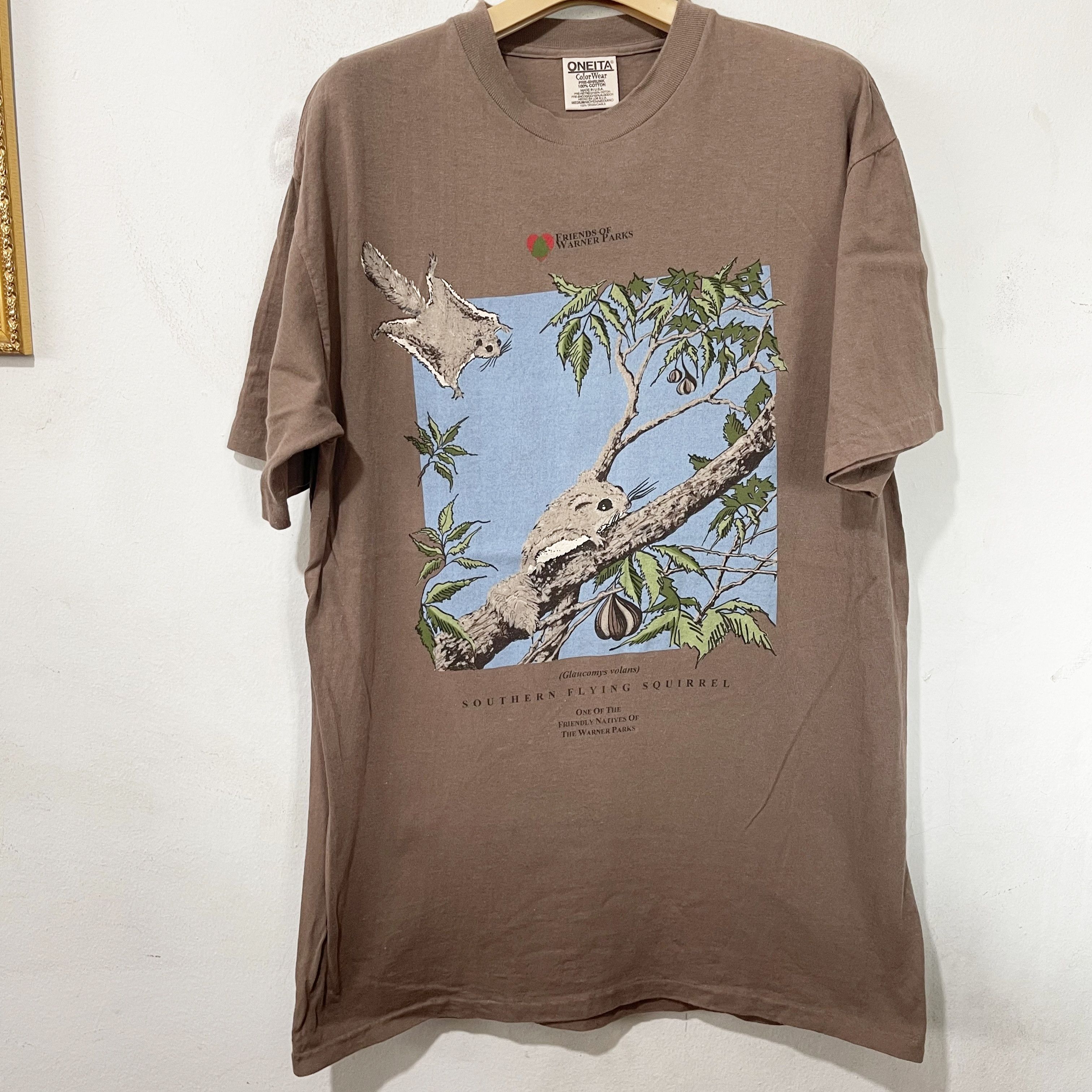 Vintage Vintage 90s Southern Flying Squirrel T-Shirt Size US M / EU 48-50 / 2 - 1 Thumbnail
