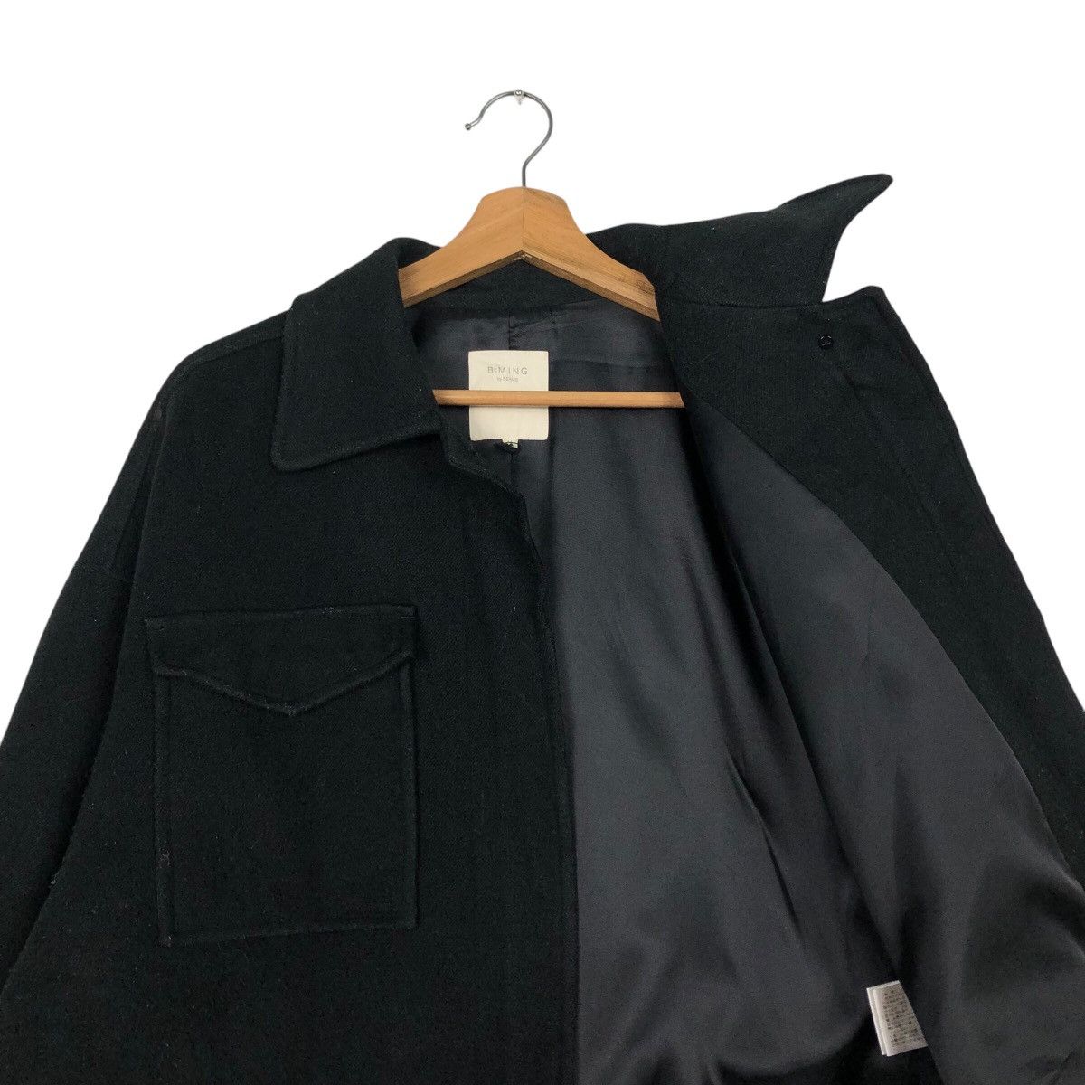 Beams Plus 📌Vintage Wool Biker Jacket B Ming Beams Issey Miyake Size US M / EU 48-50 / 2 - 13 Thumbnail