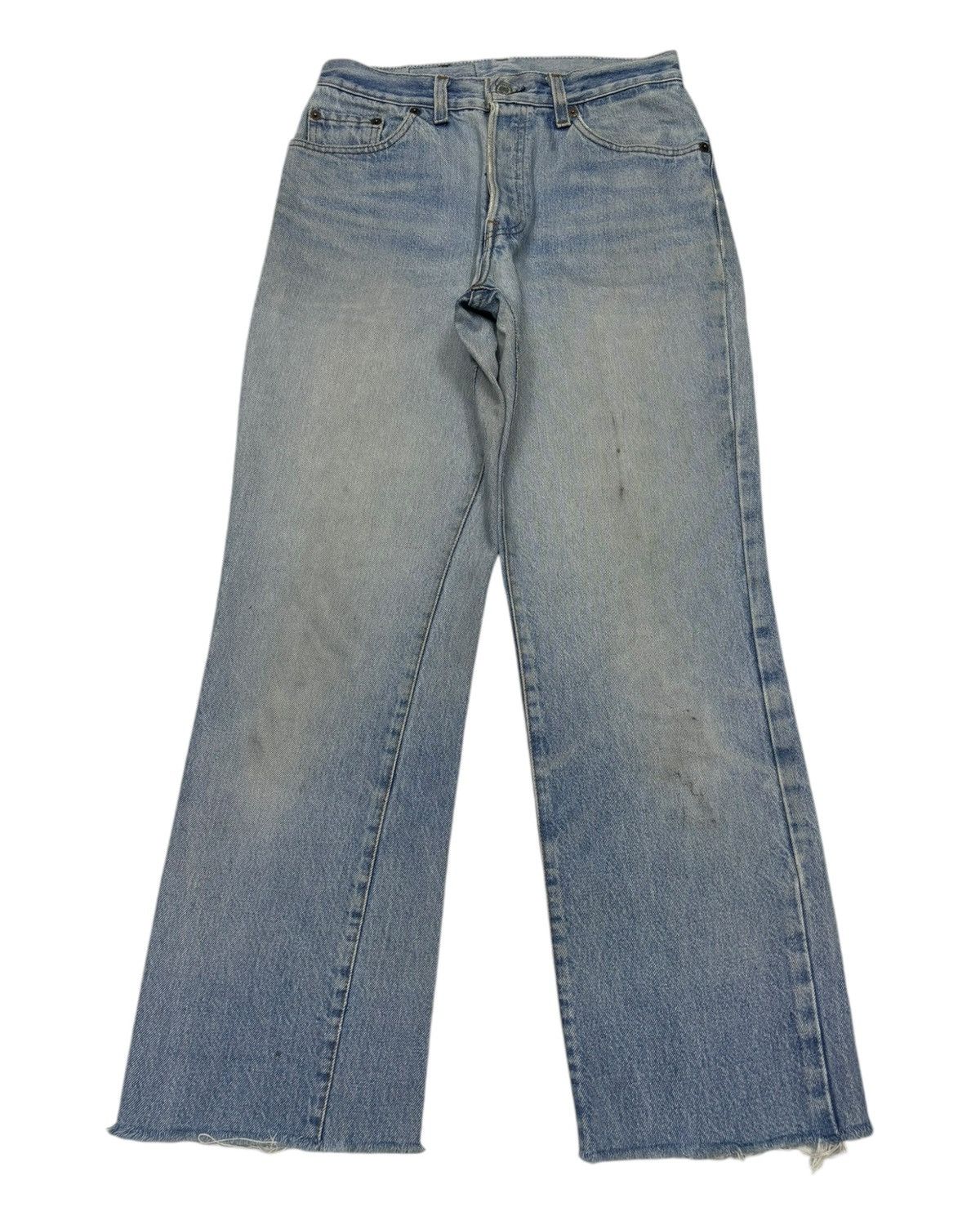 Levi's VINTAGE LEVIS 501 DISTRESSED DENIM RELEASE HEM JEANS Size 27" / US 4 / IT 40 - 1 Thumbnail