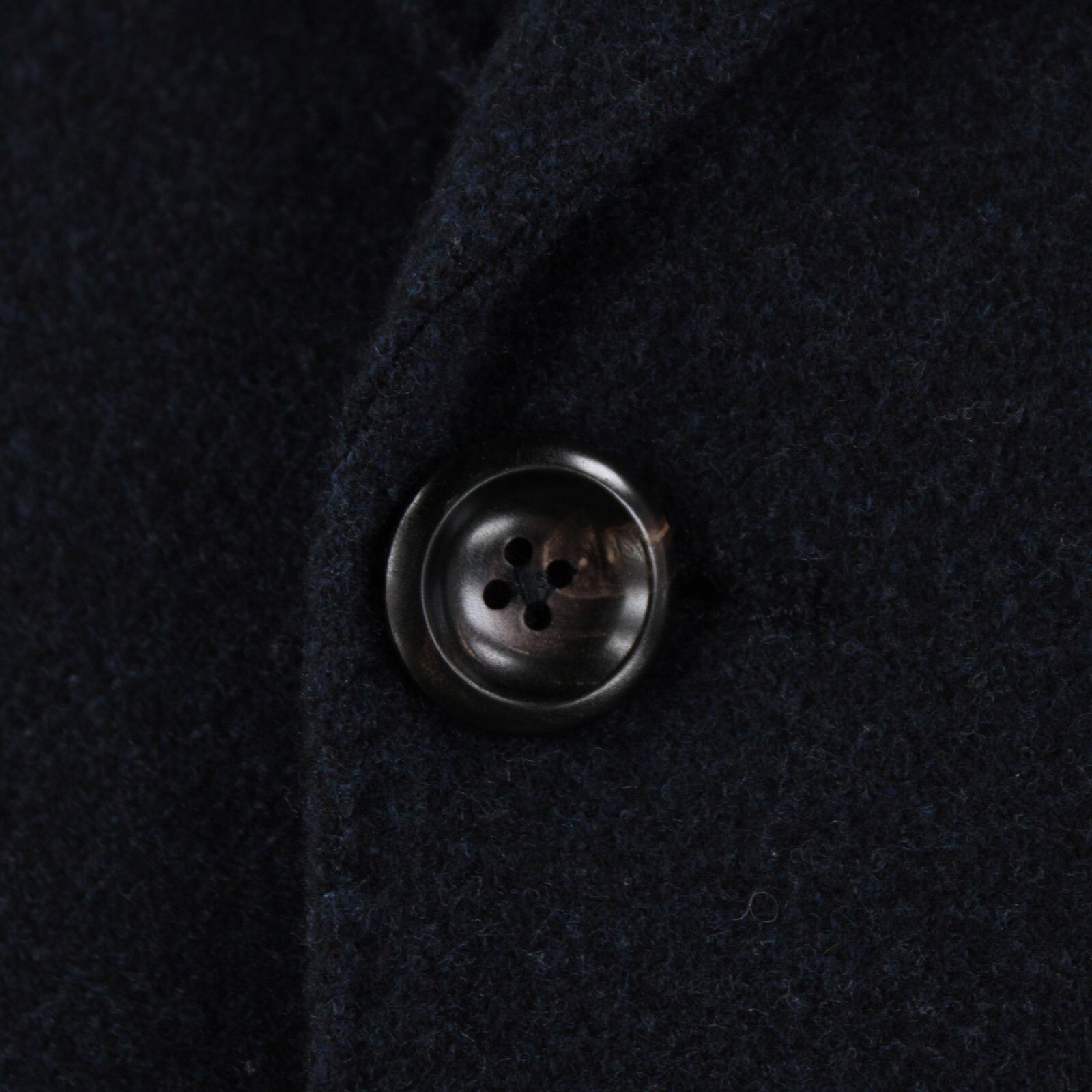 Luigi Bianchi Mantova Coat Size S US In Blue Wool Blend