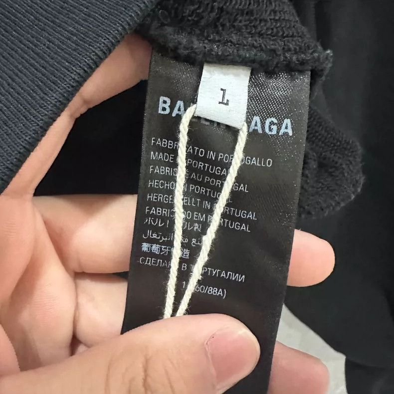Balenciaga Balenciaga Black Phantom Pullover Long Sleeve Sweatshirt Size US M / EU 48-50 / 2 - 6 Thumbnail