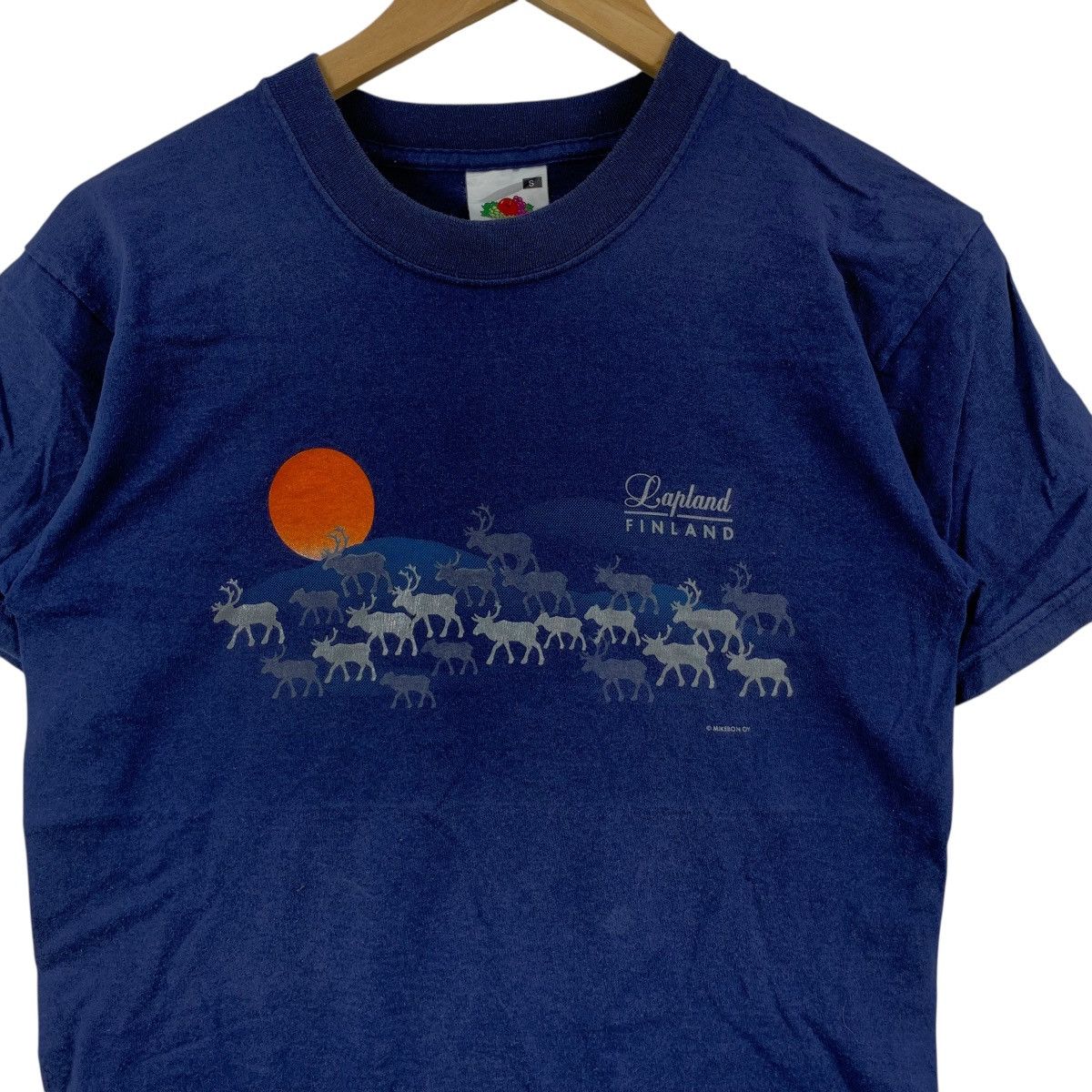 Vintage Vintage FINLAND LAPLAND MIKEBON OY Graphic Tee Shirt Top Size S / US 4 / IT 40 - 5 Thumbnail