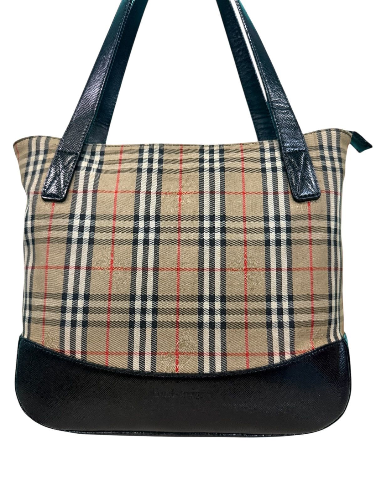 Burberry RARE VINTAE BURBERRYS NOVA CHECK TOTE BAG Size ONE SIZE - 3 Thumbnail