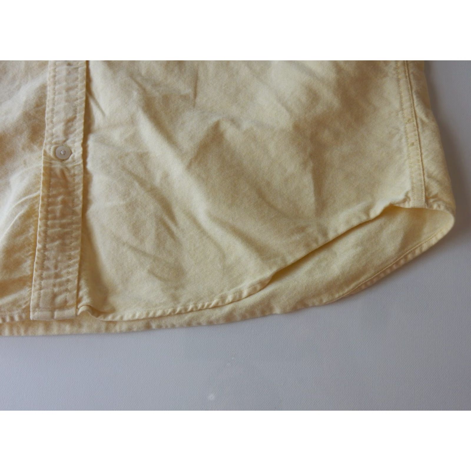 J.Crew J.CREW Shirt Button-Up XL Slim Oxford Men Yellow Cotton Long Sleeve Size US XL / EU 56 / 4 - 2 Thumbnail