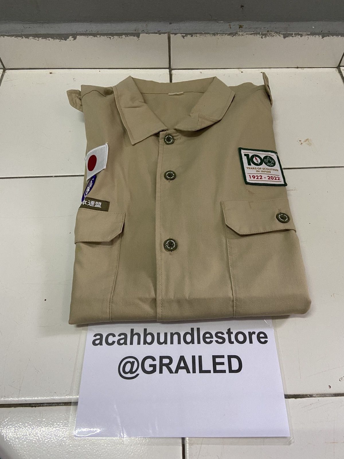 Japanese Brand BOY SCOUTS 100 YEARS SCOUTING IN JAPAN UNIFORM Size US XL / EU 56 / 4 - 14 Thumbnail