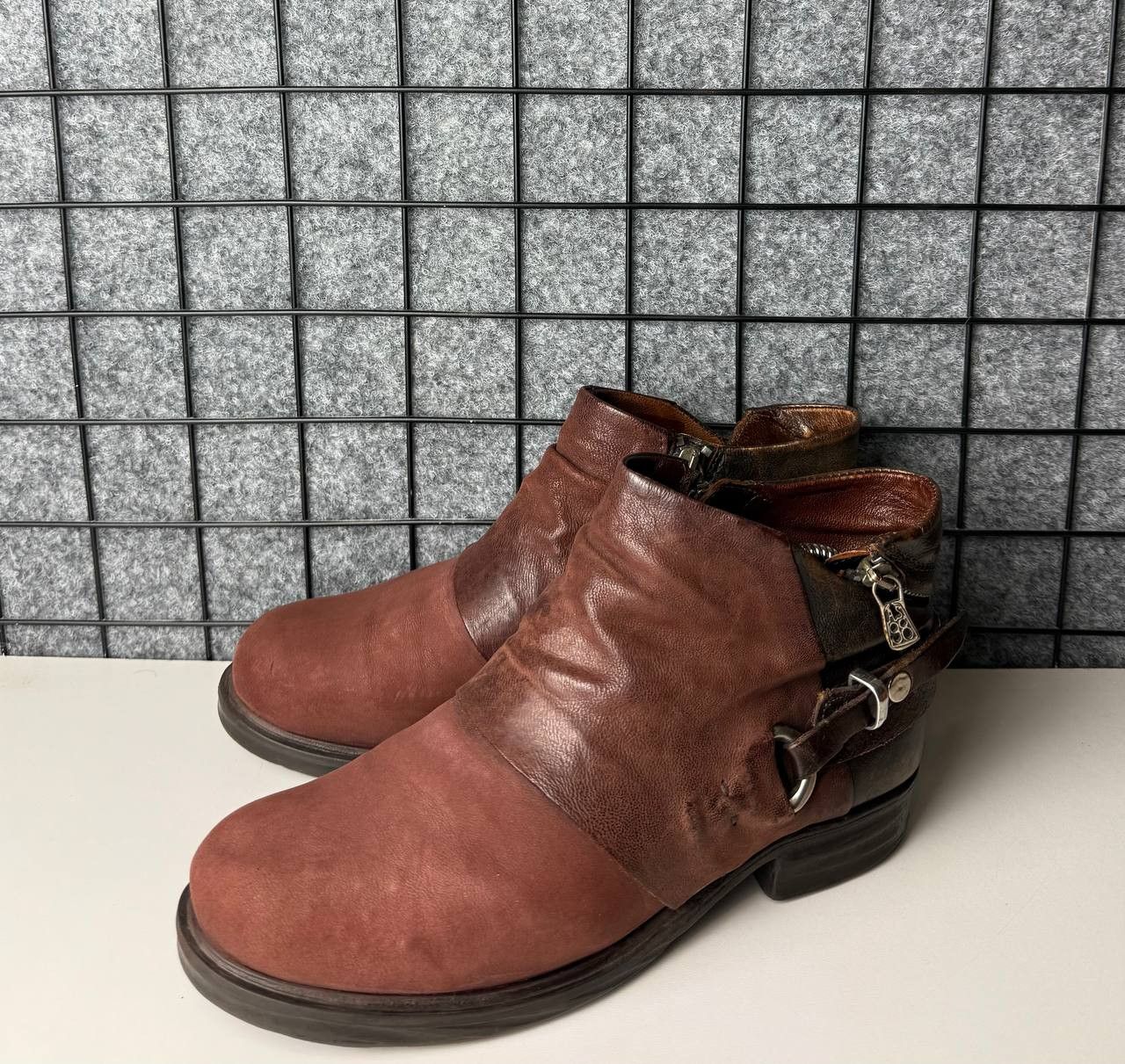Japanese Brand A.S. 98 Airstep Avant Garde Burgundy Leather Boots Size US 9 / IT 39 - 1 Thumbnail