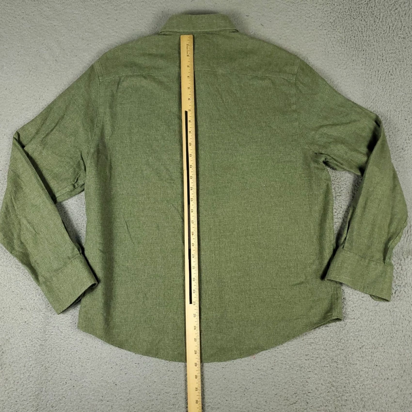 UNTUCKit UNTUCKit Shirt Mens L Green Knit Button Up Long Sleeve Shirt Size US L / EU 52-54 / 3 - 3 Thumbnail