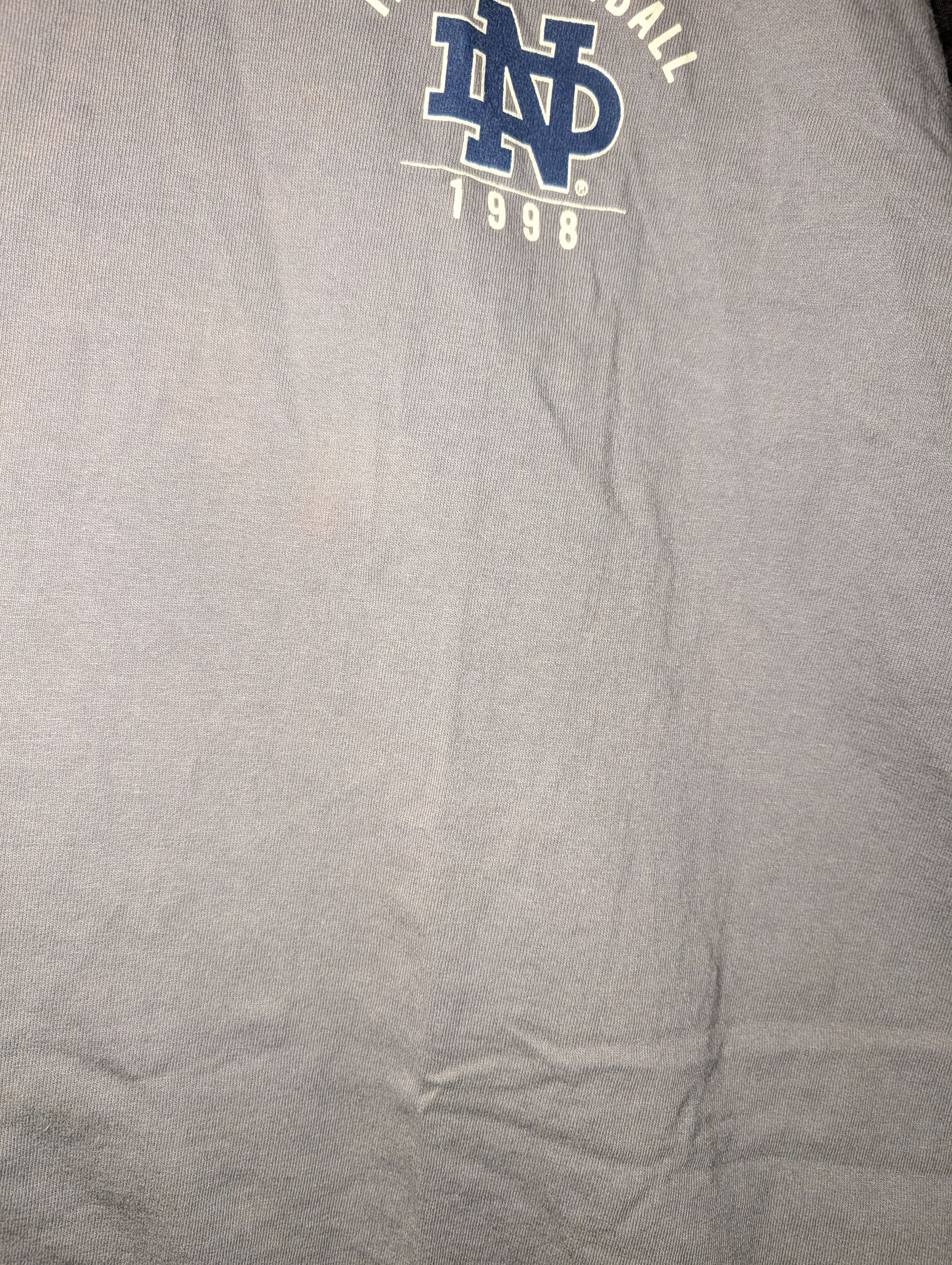NCAA Vintage 90s Champion Notre Dame Football Shirt Here Come Size US XL / EU 56 / 4 - 9 Thumbnail