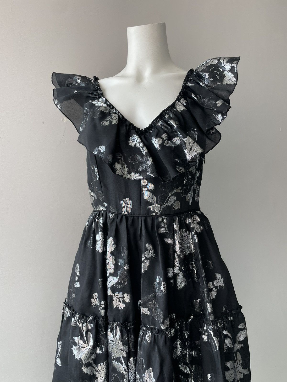 Vintage Machka silk dress Size M / US 6-8 / IT 42-44 - 5 Thumbnail