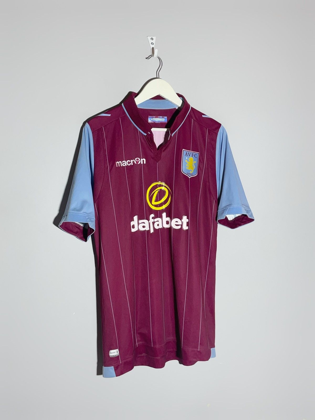 Macron Aston Villa Macron 2014/15 Home Y2k Football Shirt Size US XL / EU 56 / 4 - 2 Thumbnail