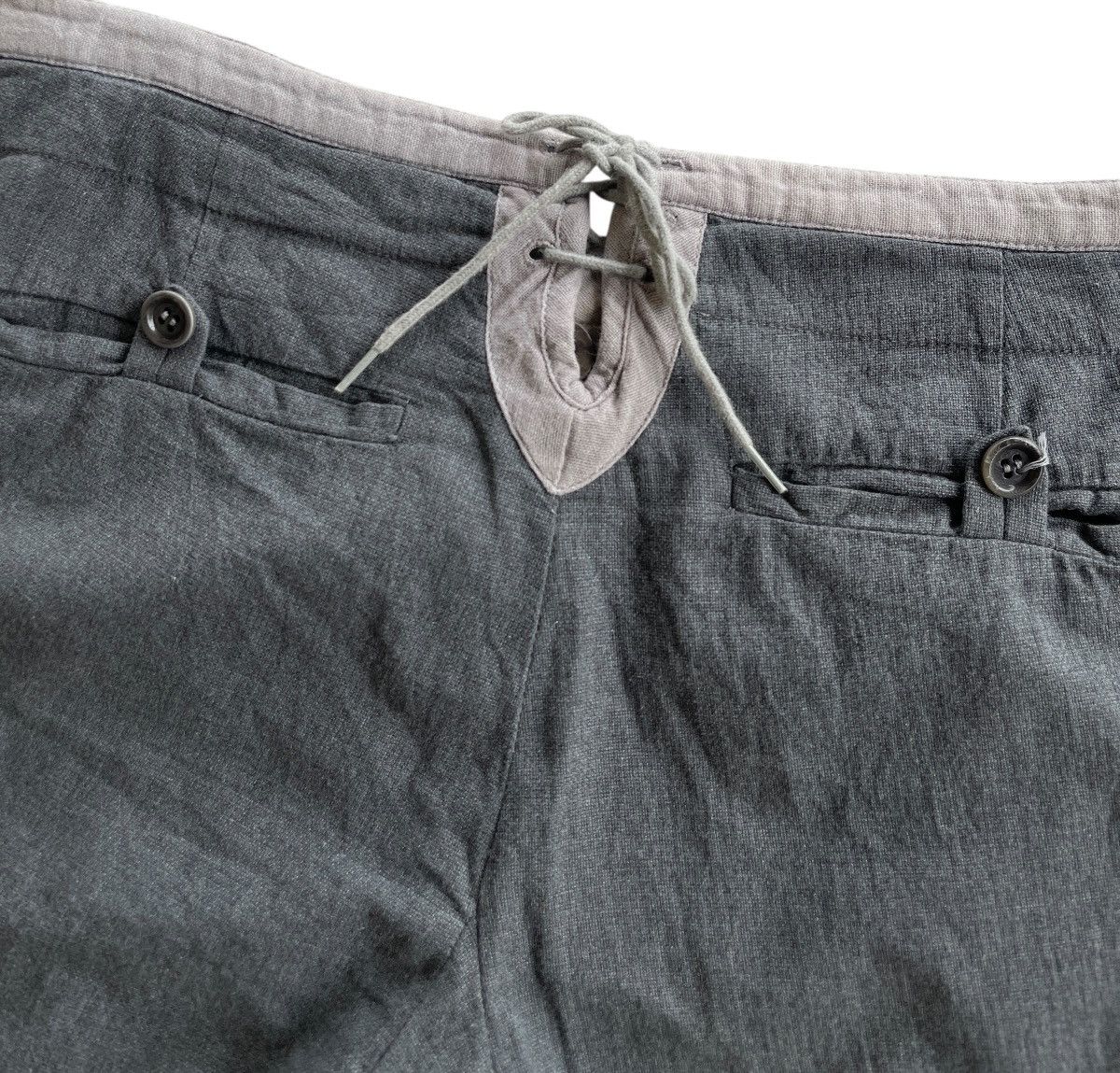 Carol Christian Poell CCP Spring02 PM1602WARP Grey Straight Pants Size US 29 - 8 Thumbnail