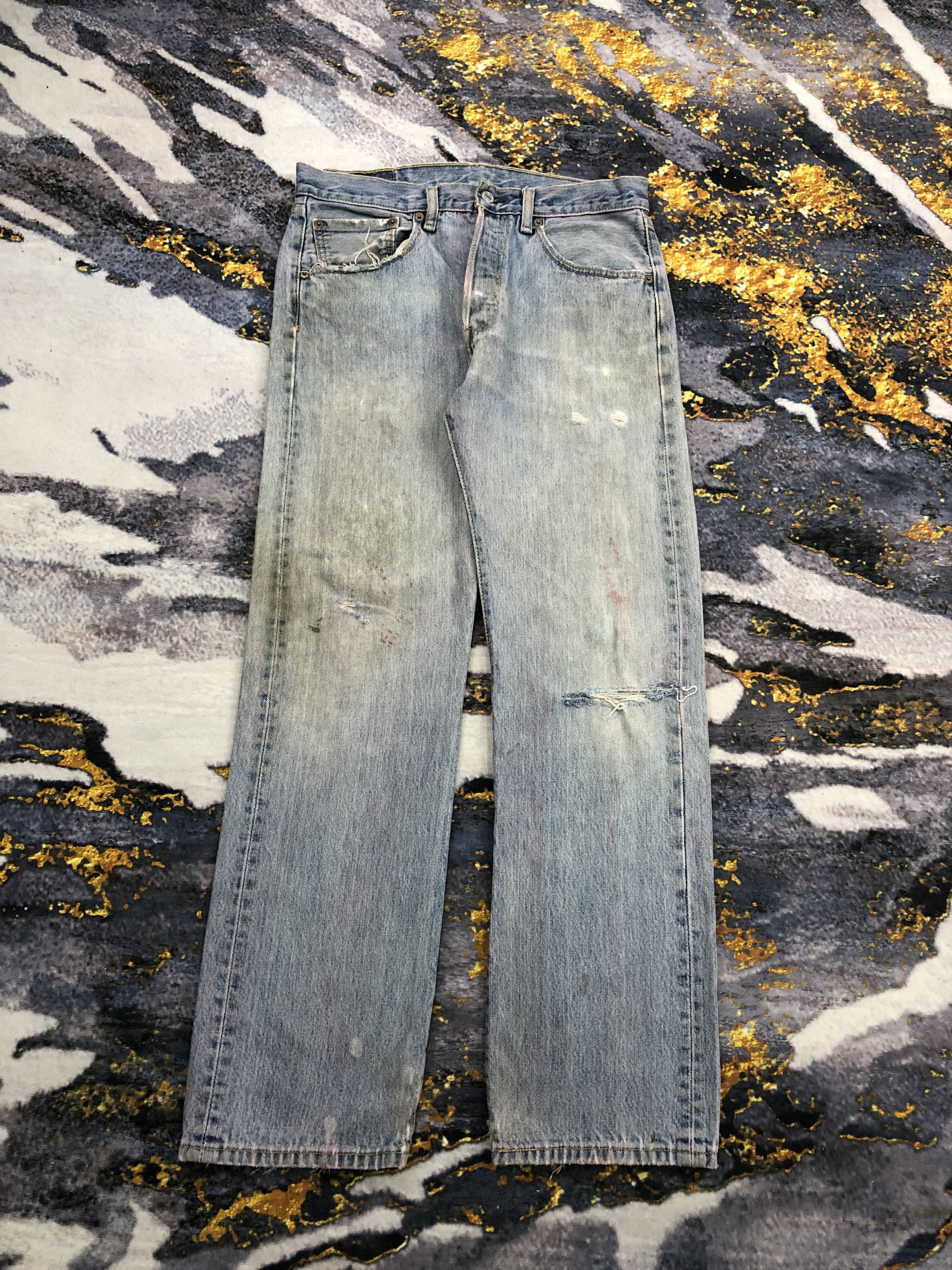 Levi's Vintage Levis 501 Faded Blue Jeans DPP0092 Size US 32 / EU 48 - 1 Thumbnail