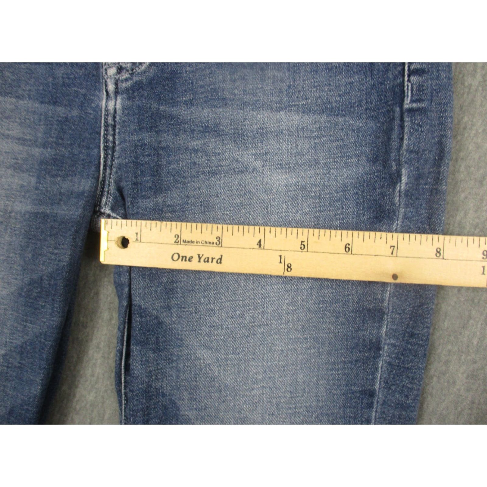 Vintage VINTAGE? No. Modern American Blue Denim Jeans Womens 27 Slim Skinny High Ankle Karma Soho 90s? Size 27" / US 4 / IT 40 - 6 Thumbnail