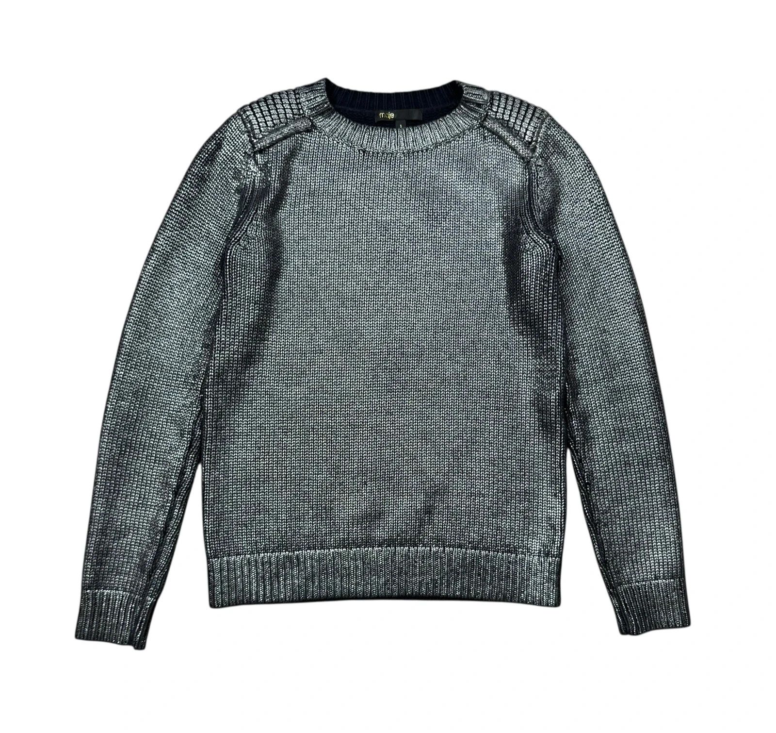 Maje Maje Cotton Melallic Pullover size 1 Size S / US 4 / IT 40 - 9 Thumbnail