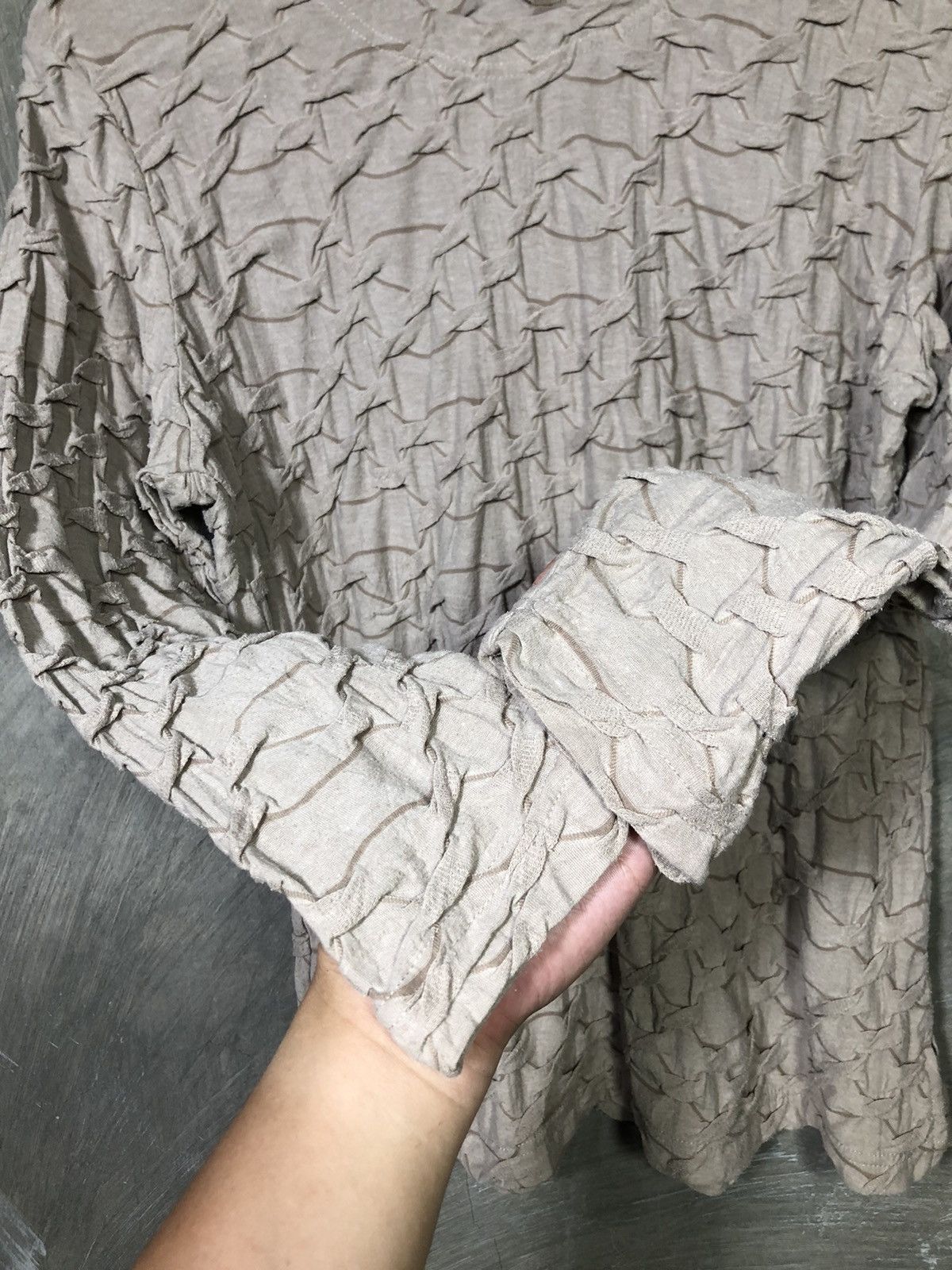 Japanese Brand Japanese Lainere Wrinkle Longsleeve T-shirt Size US L / EU 52-54 / 3 - 5 Thumbnail