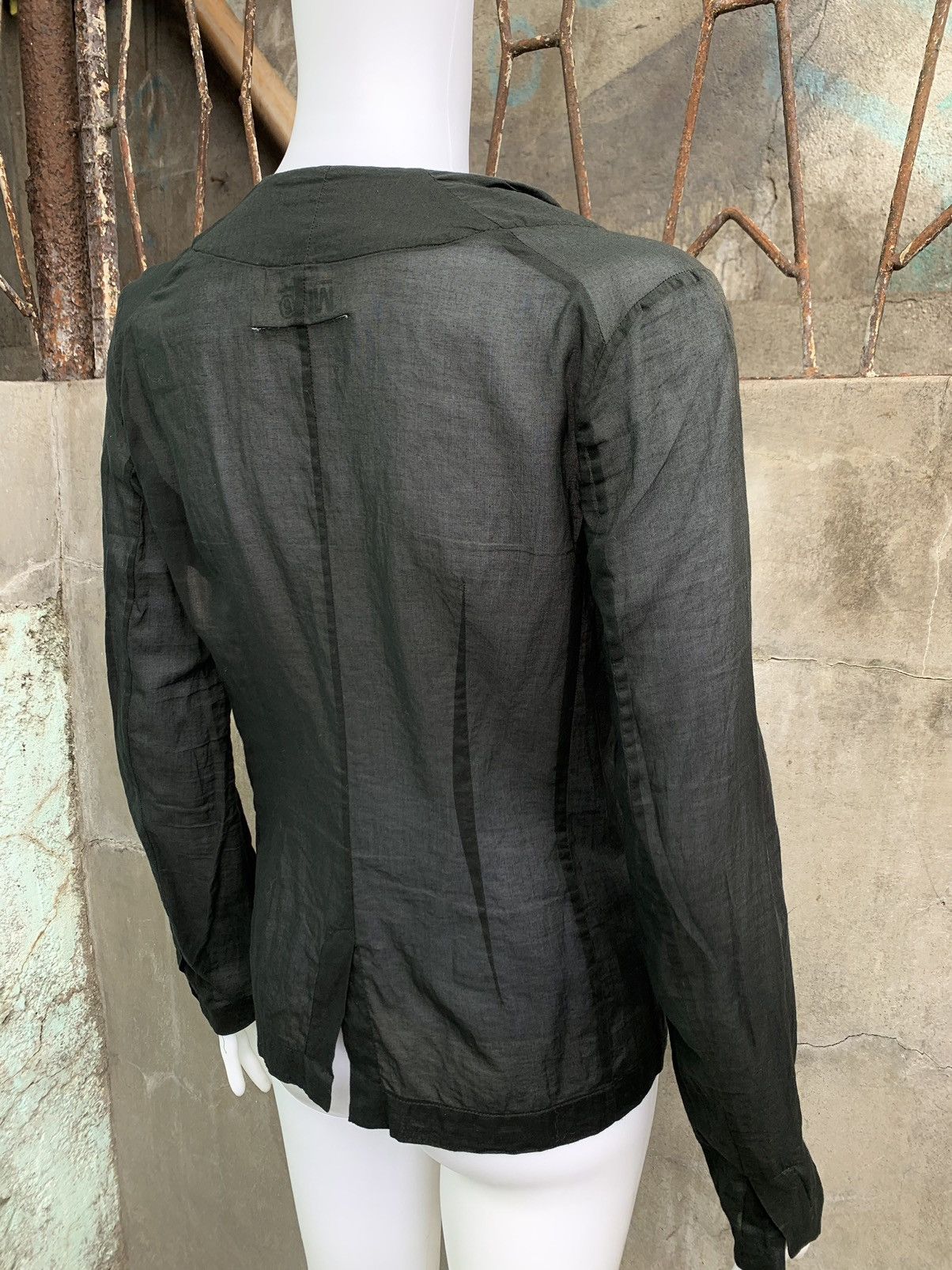 MM6 SS14 Collarless Single Button Blazer