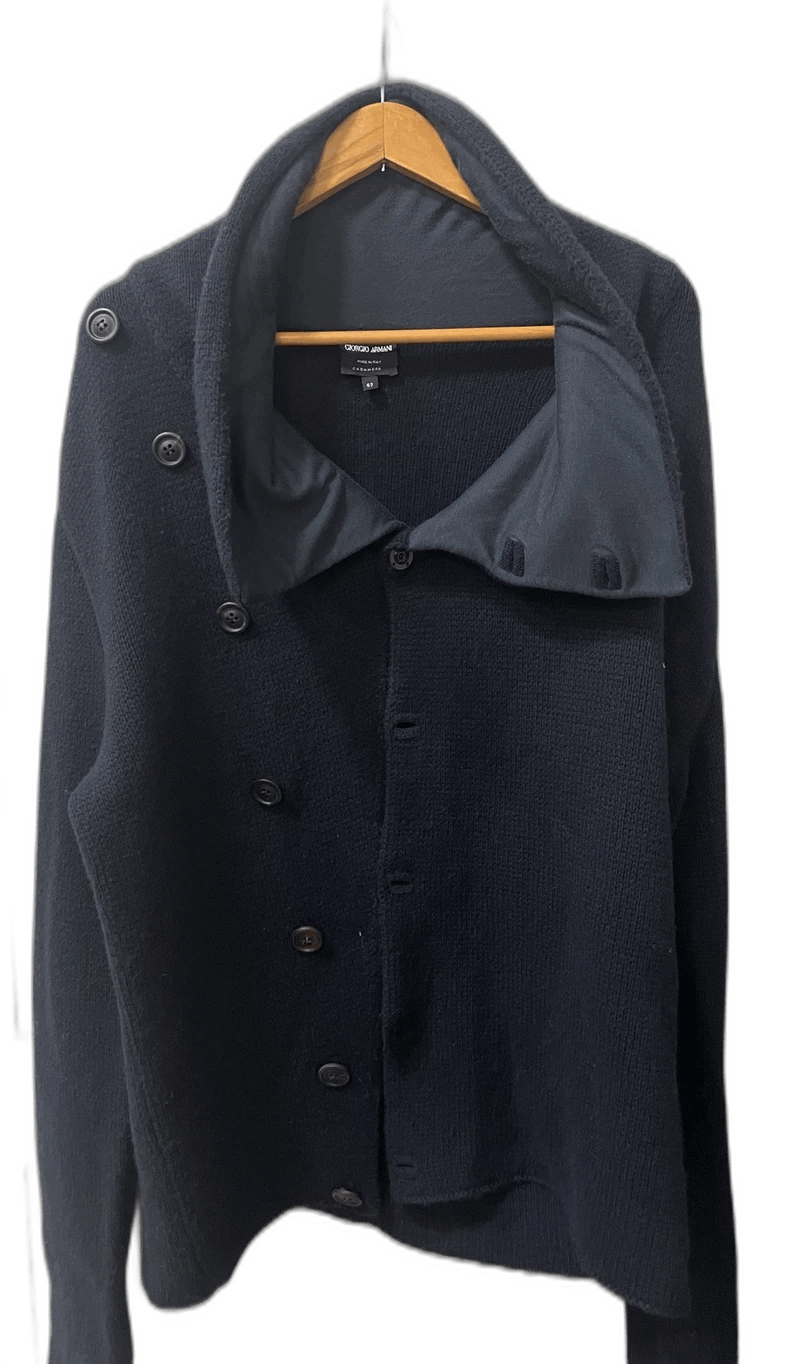 Emporio Armani Giorgio Armani Cashmere Wool Sweater for Sale Size US XL / EU 56 / 4 - 1 Thumbnail