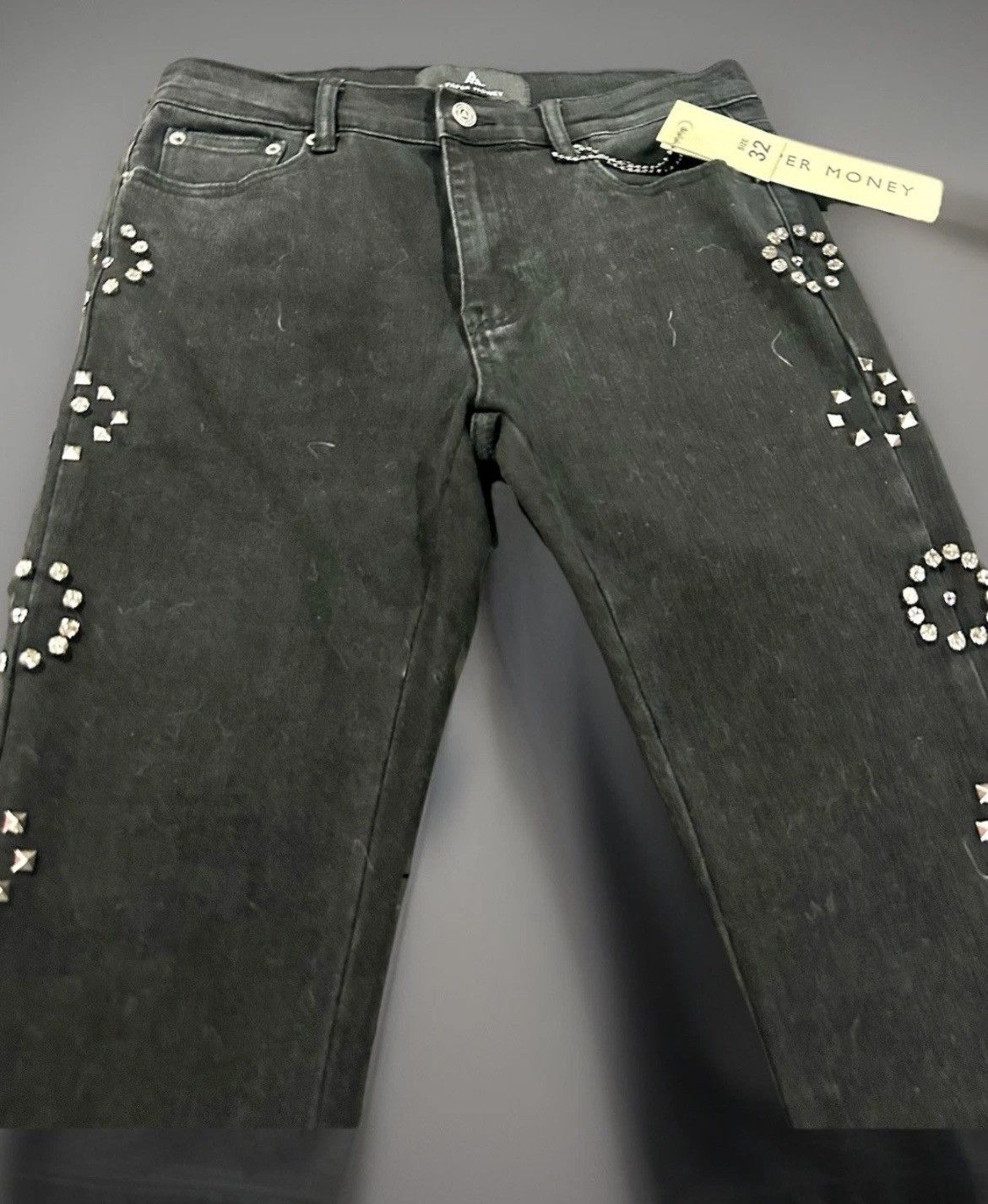 Other Paper Money "Ric Flare" Studded Black Flare Jeans – size 32 Size US 32 / EU 48 - 2 Thumbnail