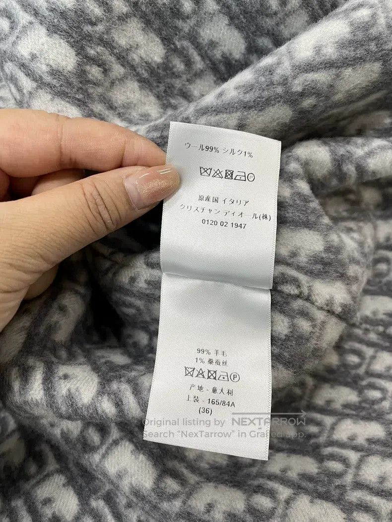 Dior Dior Double-sided woollen coat with gray inner old flower Size XS / US 0-2 / IT 36-38 - 6 Thumbnail