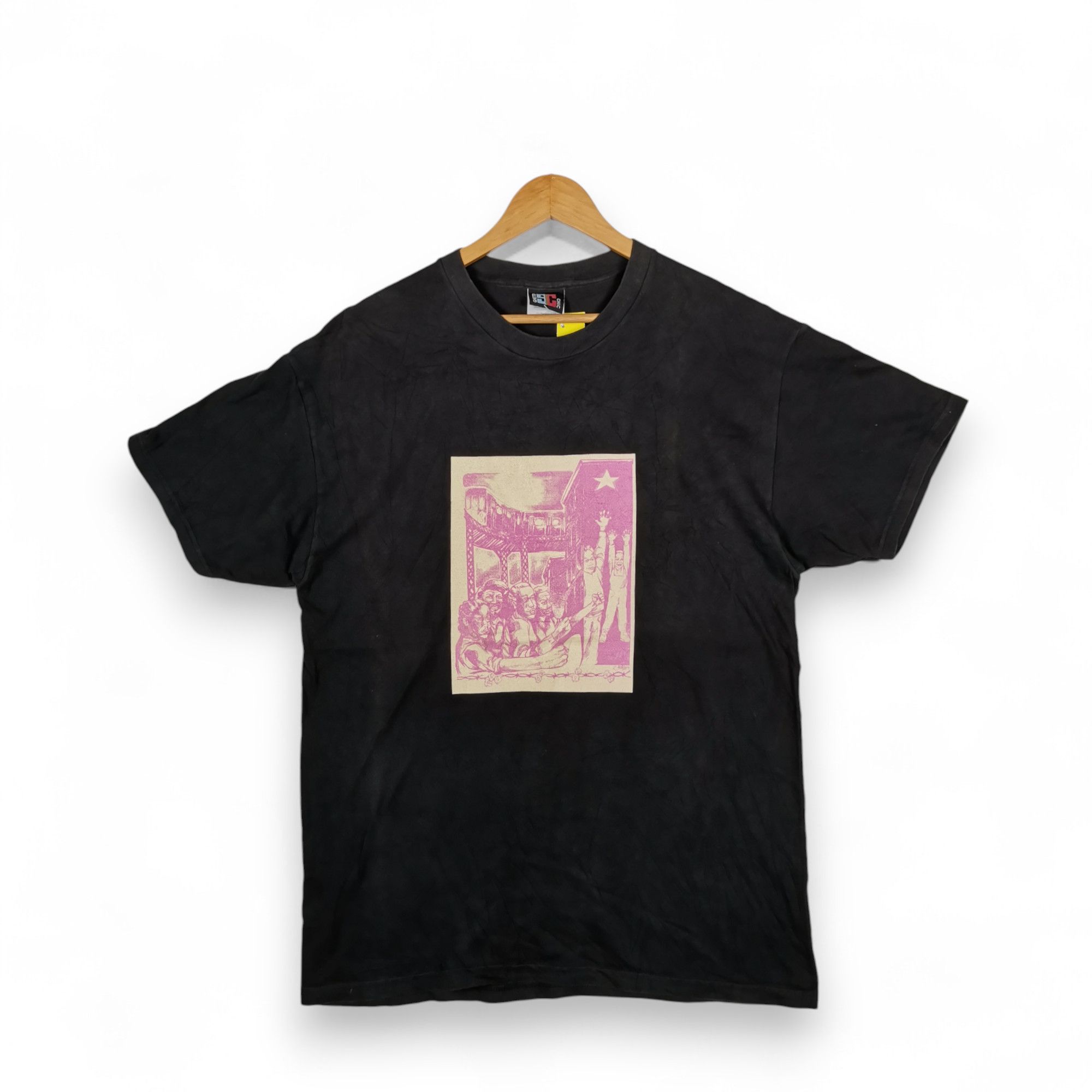 Vintage Vintage 90'S Getto Chic Meeting T-Shirt Nude Hentai Tees Size US L / EU 52-54 / 3 - 1 Thumbnail
