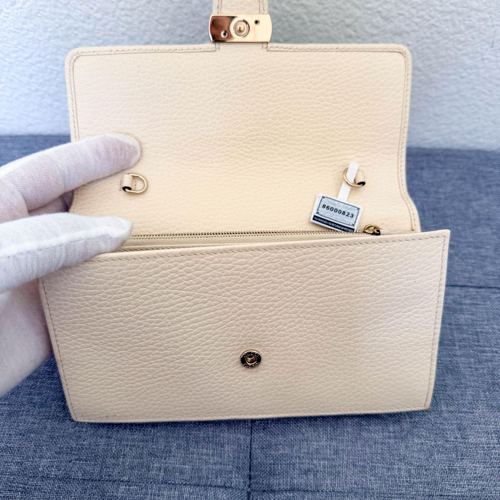 Gucci Gucci Interlocking G Beige Chain Crossbody Bag Size ONE SIZE - 10 Thumbnail