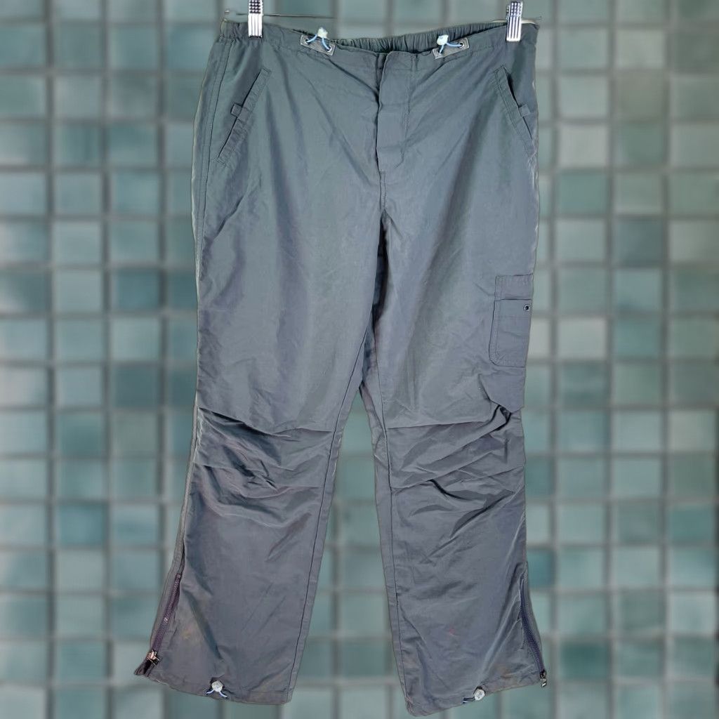 Express Express Cargo Convertible Pants Women's L Gray Nylon Cotton Lined Elastic Size 36" / US 14 / IT 50 - 1 Thumbnail