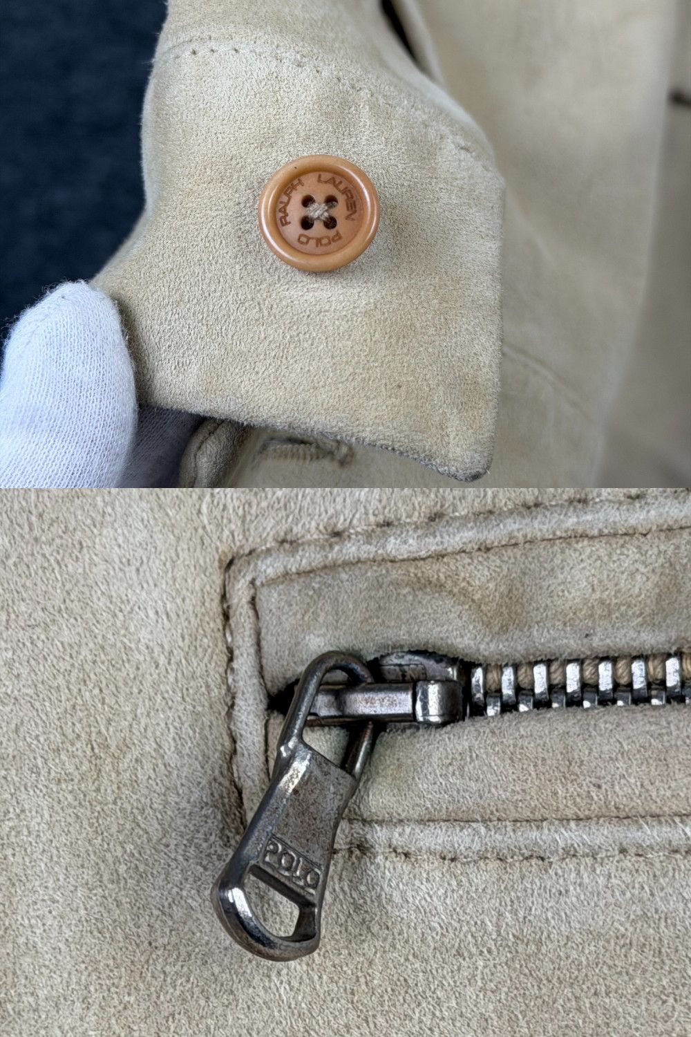 Polo Ralph Lauren Polo Ralph Lauren Lamb Suede Zip Jacket – c. late 90s Size US L / EU 52-54 / 3 - 7 Thumbnail
